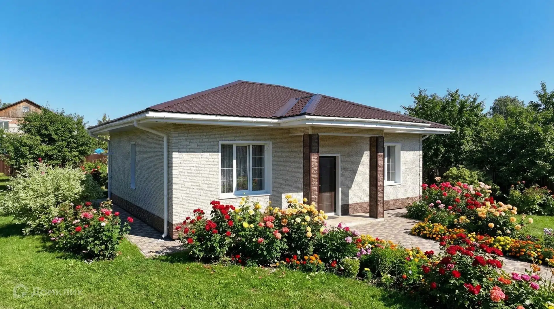 Проект дома «ДМ 1» компании СК Восток Строй из материала Газобетонные блоки площадью 90.3м² под ключ за 9800000₽ в Донецке | 1 этаж, 2 спальни, 1 санузел – Домклик