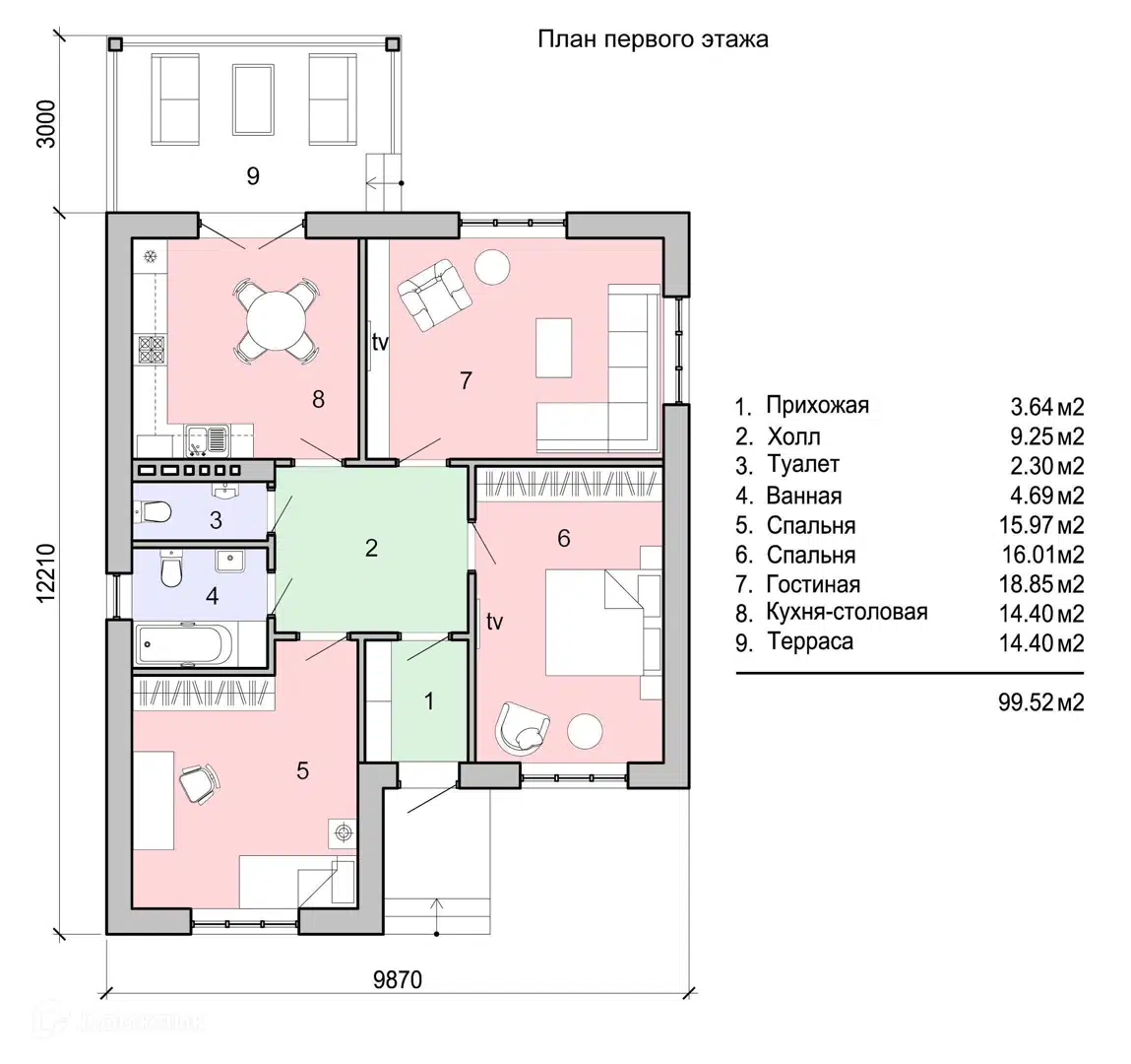 Планировка 1 этаж этажа
