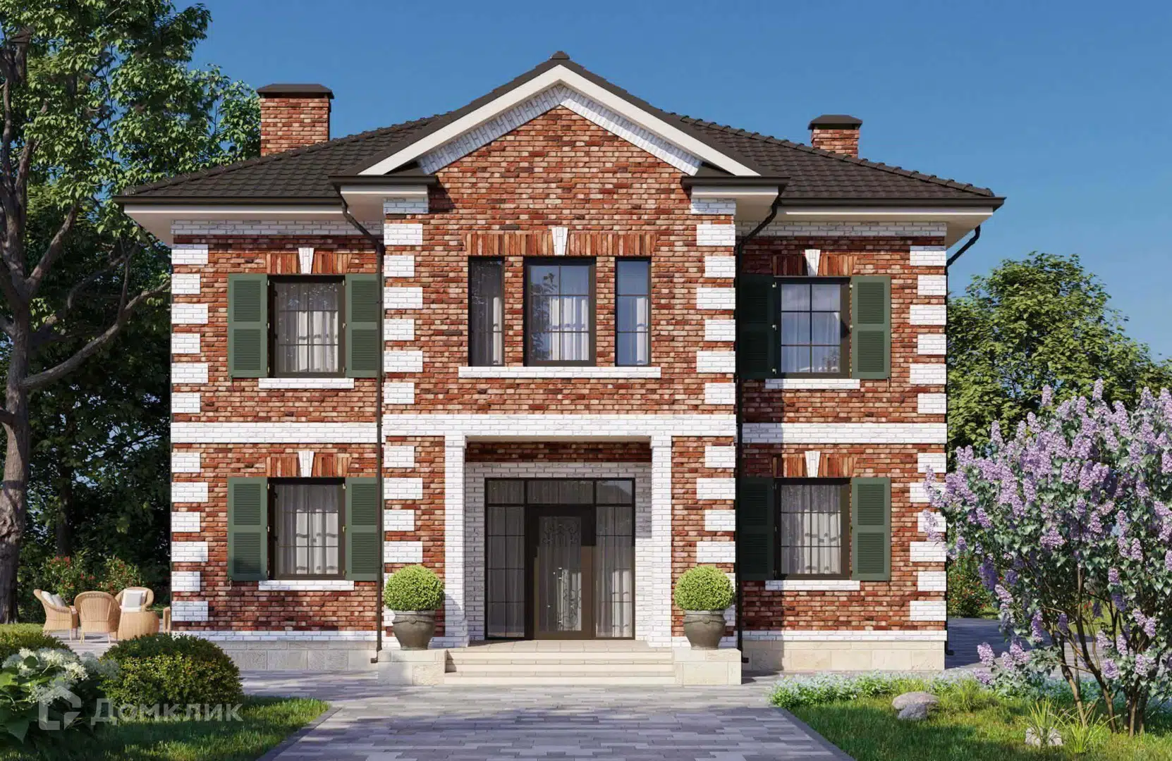 Проект дома «Новация 146» компании ООО «Новация» из материала Керамические блоки площадью 198м² под ключ за 8200000₽ в Донецке | 2 этажа, 5 спален, 3 санузла – Домклик