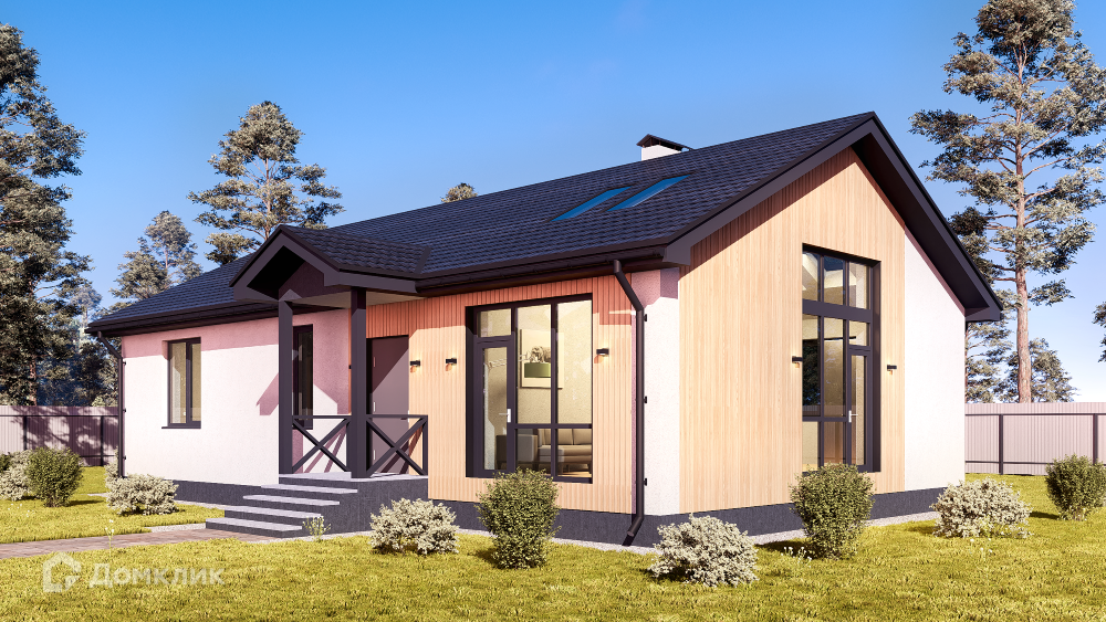 Проект дома «NHD-163» компании NEW HOUSE DEVELOPMENT из материала Газобетонные блоки площадью 111.3м² под ключ за 8374100₽ в Донецке | 1 этаж, 3 спальни, 2 санузла – Домклик