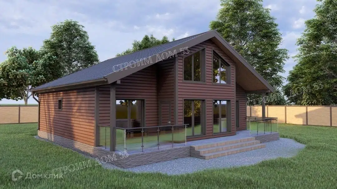 Проект дома «Двухэтажный каркасный дом 12х12,5м КД-25» компании СК Строим Дом 53 из материала Каркасный дом площадью 162.1м² под ключ за 5435000₽ в Донецке | 2 этажа, 4 спальни, 2 санузла – Домклик