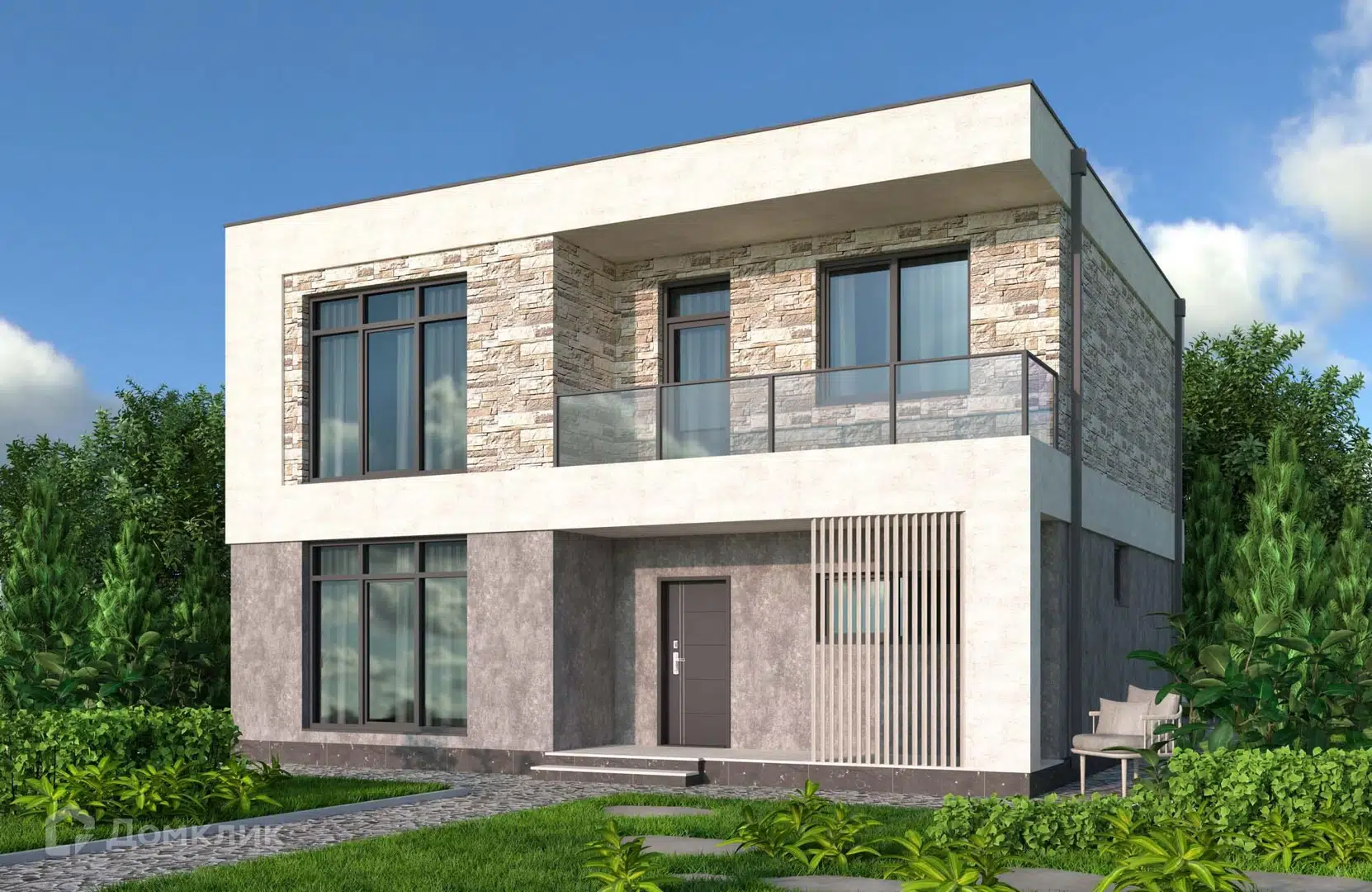 Проект дома «Проект №355» компании Новация из материала Газобетонные блоки площадью 172м² под ключ за 9460000₽ в Донецке | 2 этажа, 4 спальни, 2 санузла – Домклик