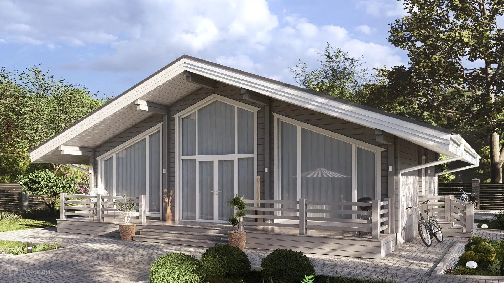 Проект дома «СВОЙ 126» компании СВОЙ из материала Каркасный дом площадью 90м² под ключ за 6822632₽ в Донецке | 1 этаж, 2 спальни, 2 санузла – Домклик