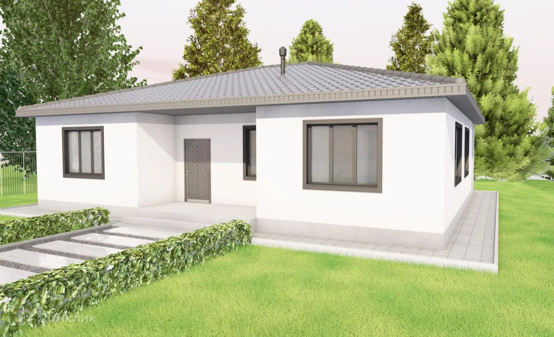 Проект дома «СФ 116» компании ООО «НОВОПАШИН» из материала Газобетонные блоки площадью 124.6м² под ключ за 10005000₽ в Донецке | 1 этаж, 3 спальни, 2 санузла – Домклик