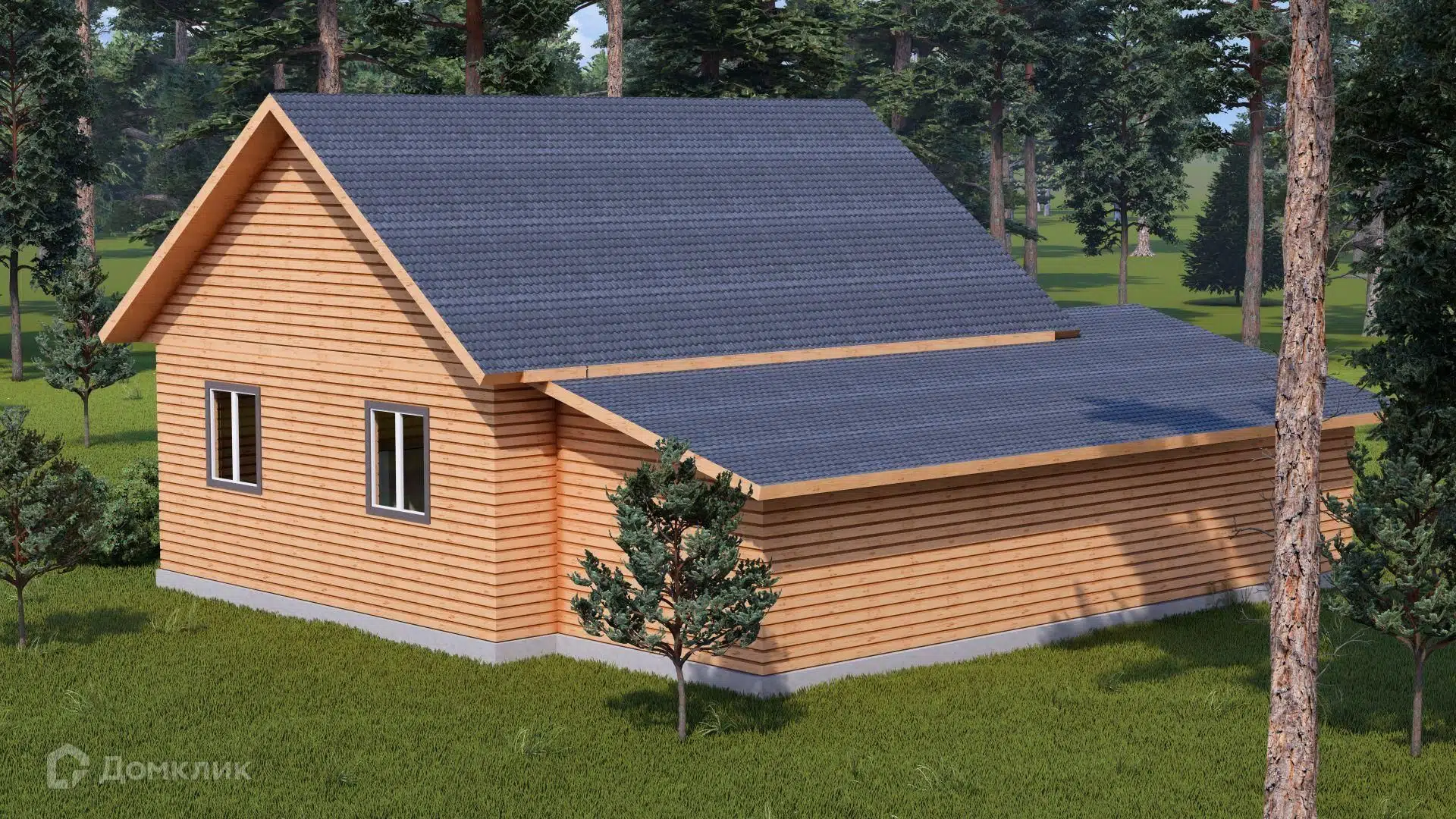 Проект дома «Брусовой дом с гаражом ТА-157» компании Построй Свой Дом_ИП из материала Профилированный брус площадью 157м² под ключ за 8385482₽ в Донецке | 2 этажа, 3 спальни, 1 санузел – Домклик