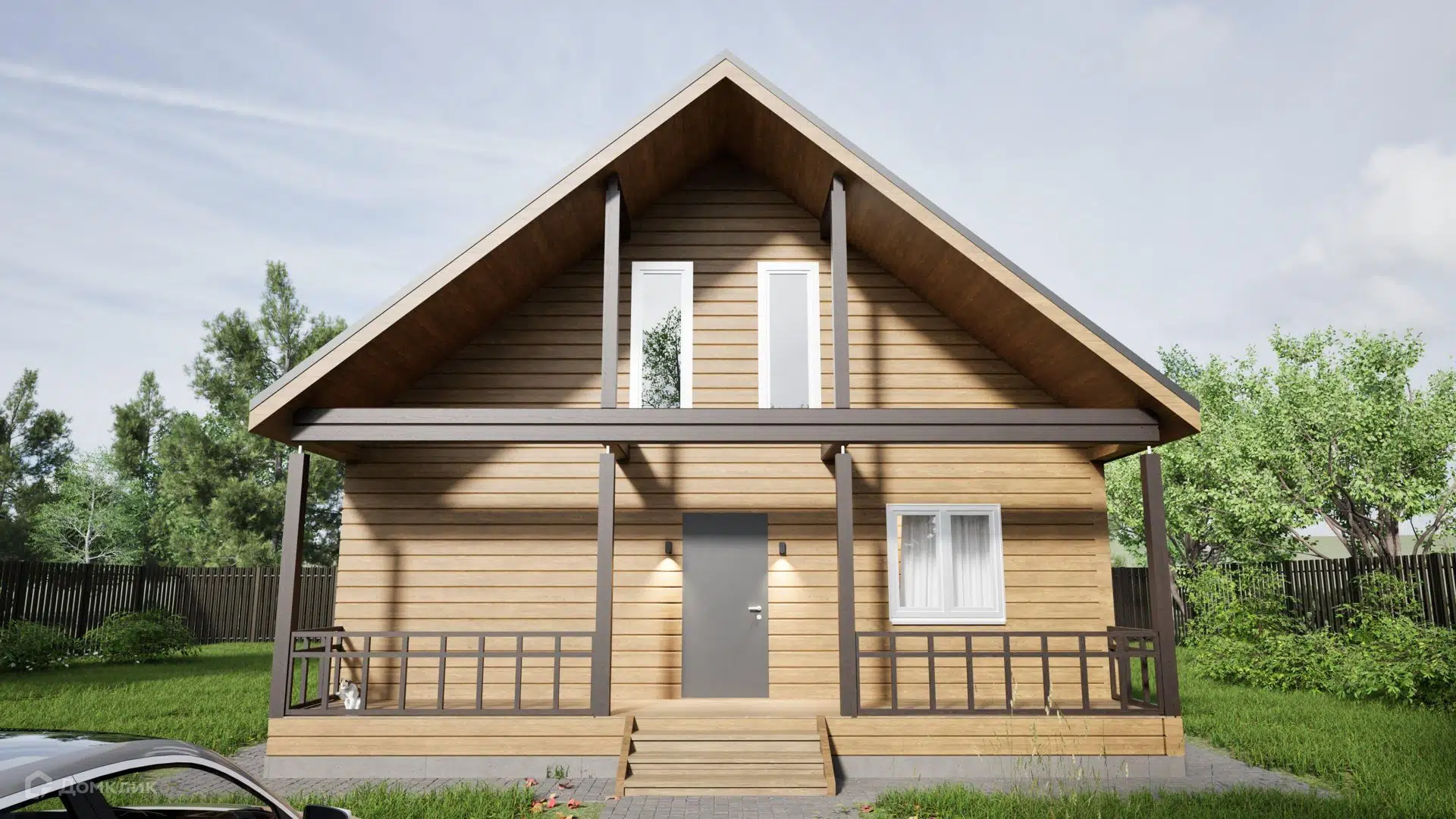 Проект дома «Кедр - 31615» компании ИП САРГИСЯН ОВАНЕС БЕНИАМИНОВИЧ из материала Брус естественной влажности площадью 81м² под ключ за 6600000₽ в Донецке | 2 этажа, 3 спальни, 1 санузел – Домклик