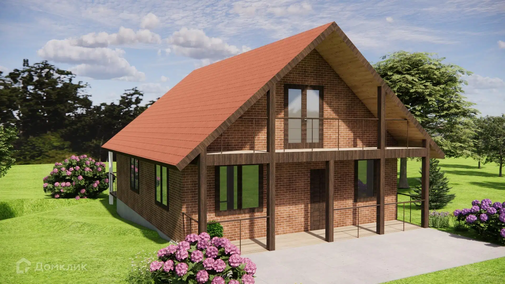 Проект дома «ДОМ 2КПБ 1» компании ТСК «СОЮЗ» из материала Полистиролбетон площадью 177.4м² под ключ за 6700000₽ в Донецке | 2 этажа, 2 спальни, 1 санузел – Домклик