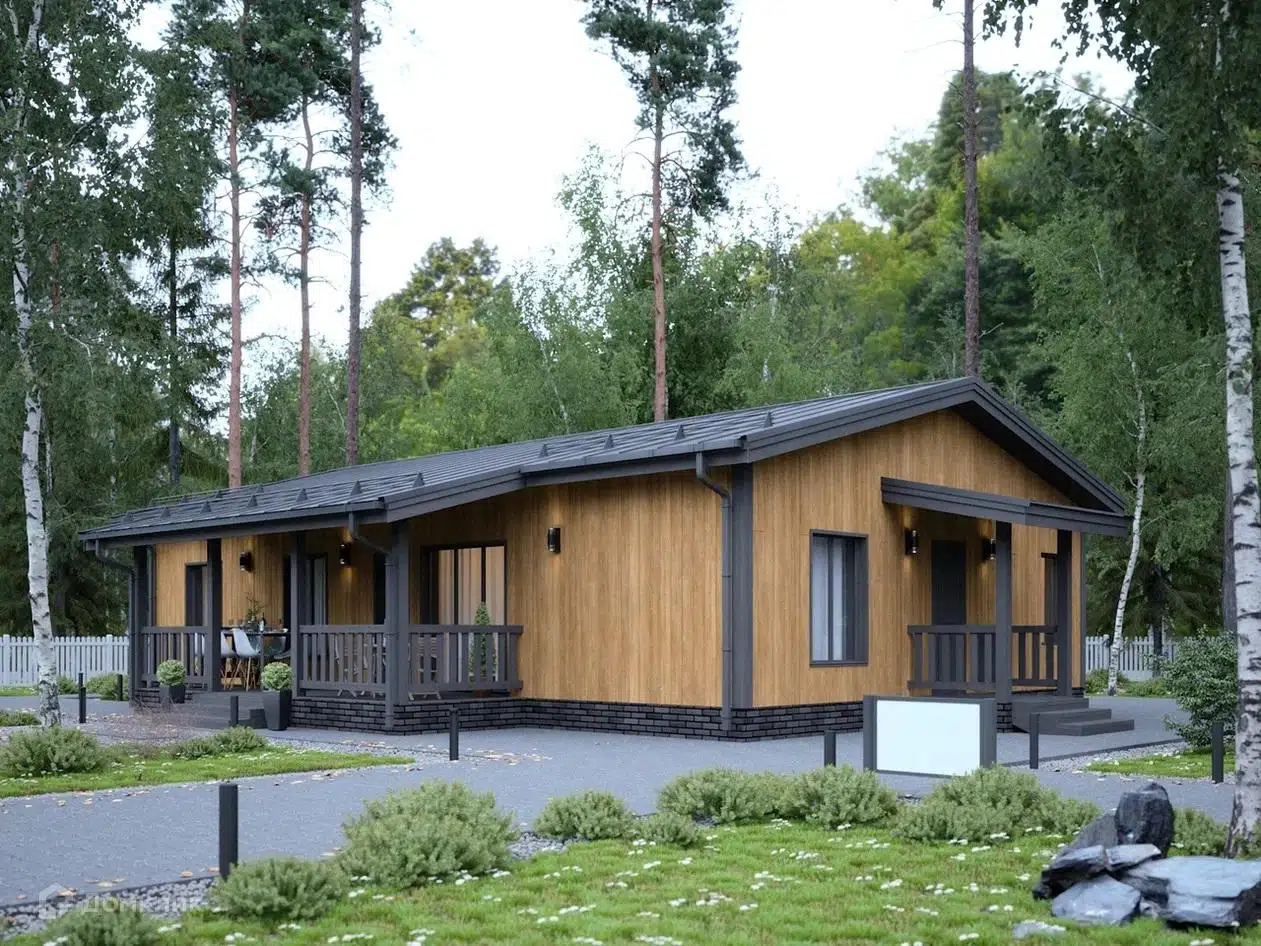 Проект дома «Кембридж» компании Класс Хаус из материала Каркасный дом площадью 131м² под ключ за 4930000₽ в Донецке | 1 этаж, 4 спальни, 1 санузел – Домклик