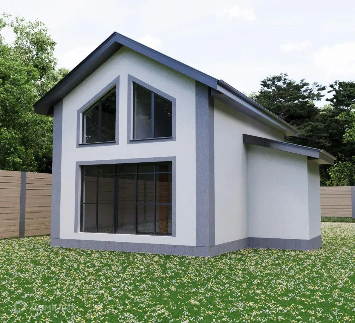 Проект дома «Неаполь» компании СК «ДОМ МЕЧТЫ» из материала Газосиликатные блоки площадью 108м² под ключ за 7150000₽ в Донецке | 2 этажа, 4 спальни, 2 санузла – Домклик