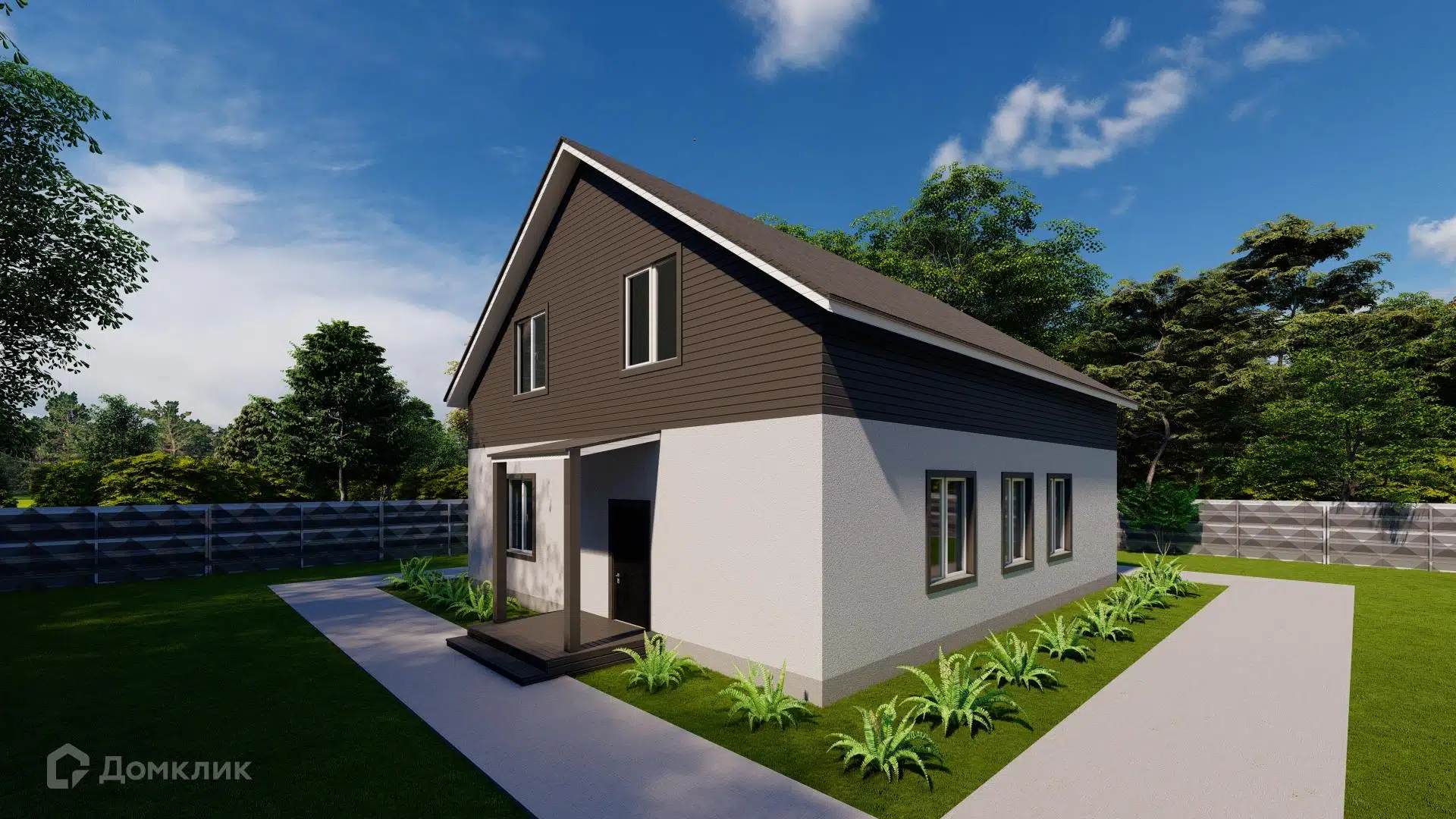 Проект дома «ДОМ ЛЕСНОЙ» компании ТСК «СОЮЗ» из материала Полистиролбетон площадью 204.2м² под ключ за 8000000₽ в Донецке | 2 этажа, 3 спальни, 2 санузла – Домклик