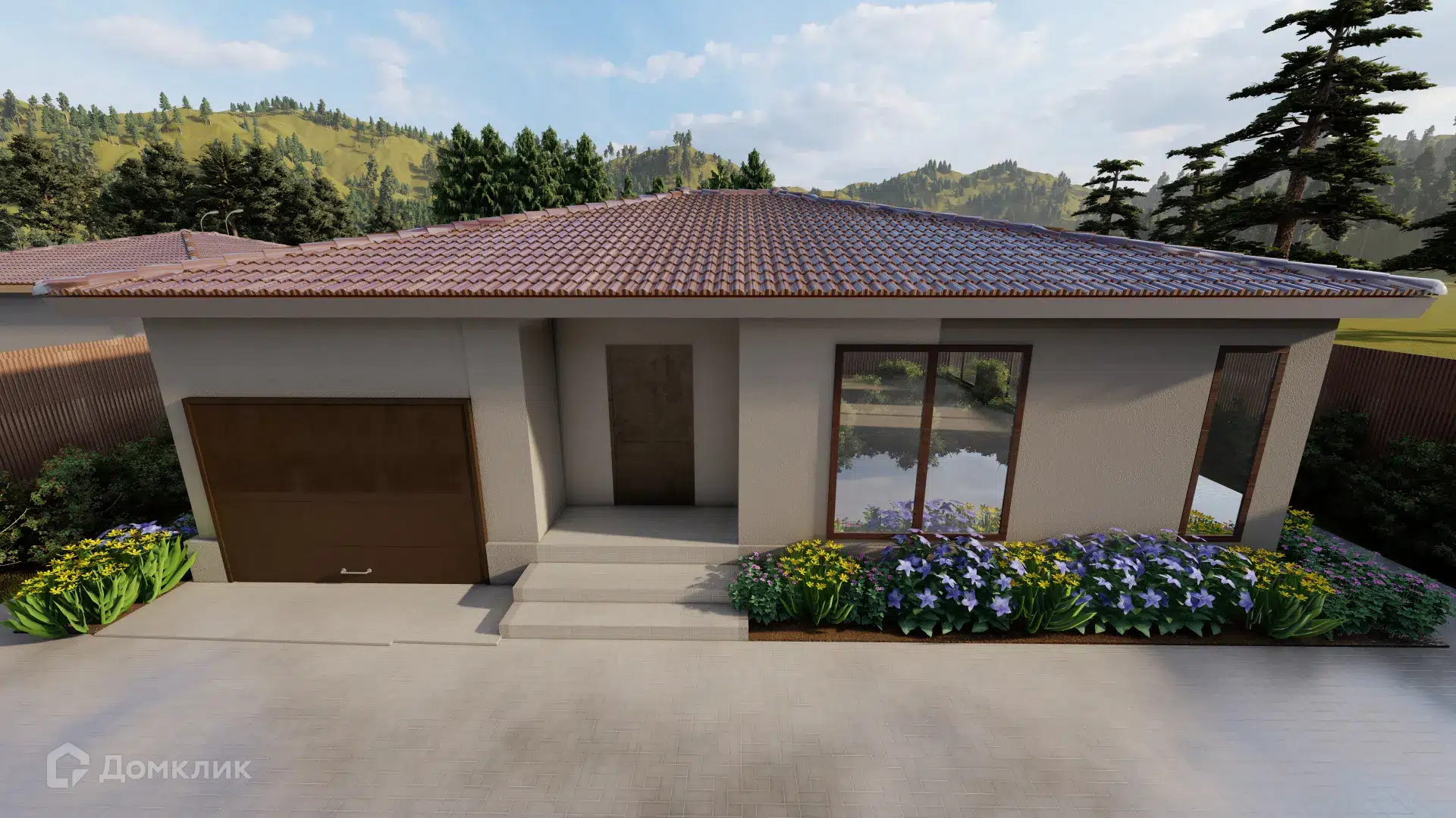 Проект дома «Проект №12» компании СК «Созвездие» из материала Газобетонные блоки площадью 107.7м² под ключ за 7916733₽ в Донецке | 1 этаж, 2 спальни, 1 санузел – Домклик