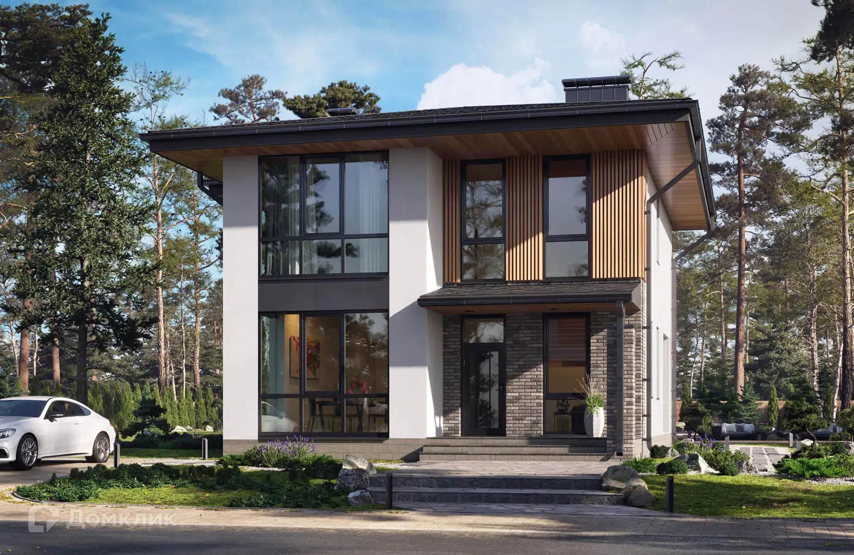 Проект дома «Проект №339-4» компании Новация из материала Газобетонные блоки площадью 162м² под ключ за 8910000₽ в Донецке | 2 этажа, 5 спален, 2 санузла – Домклик