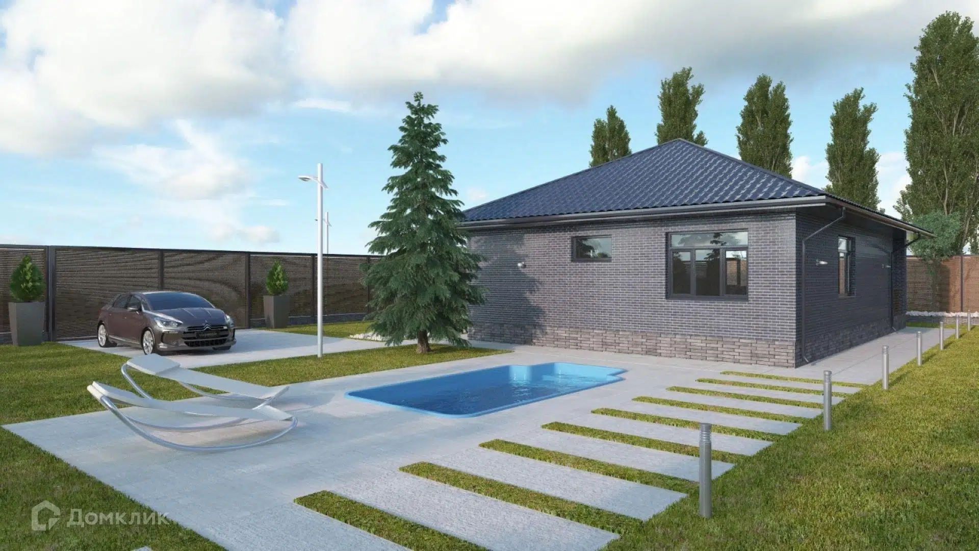 Проект дома «С999-10» компании Строитель 999 из материала Кирпич площадью 96м² под ключ за 6600000₽ в Донецке | 1 этаж, 3 спальни, 2 санузла – Домклик