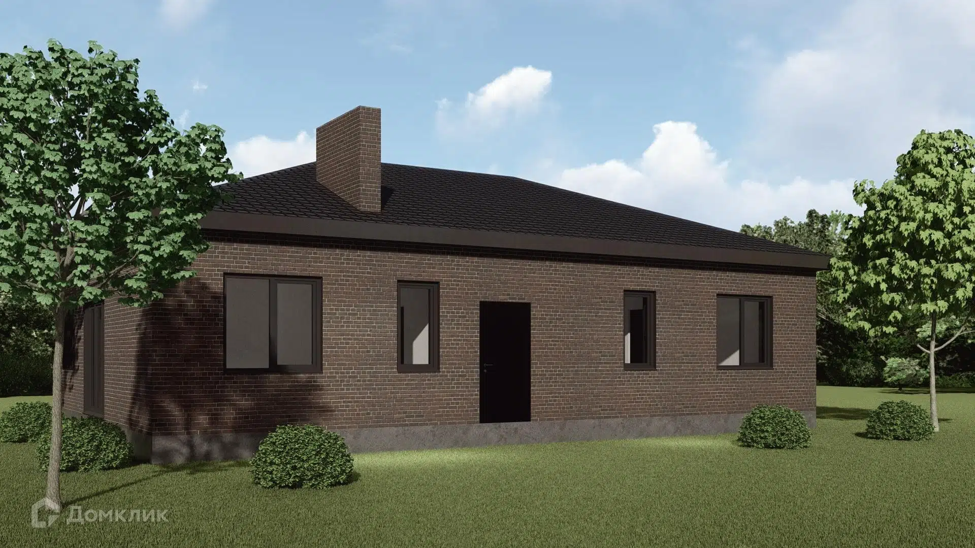 Проект дома «Загородный дом 110» компании ИП Дзиваян Марина Вартановна из материала Кирпич площадью 110.5м² под ключ за 5370000₽ в Донецке | 1 этаж, 3 спальни, 2 санузла – Домклик
