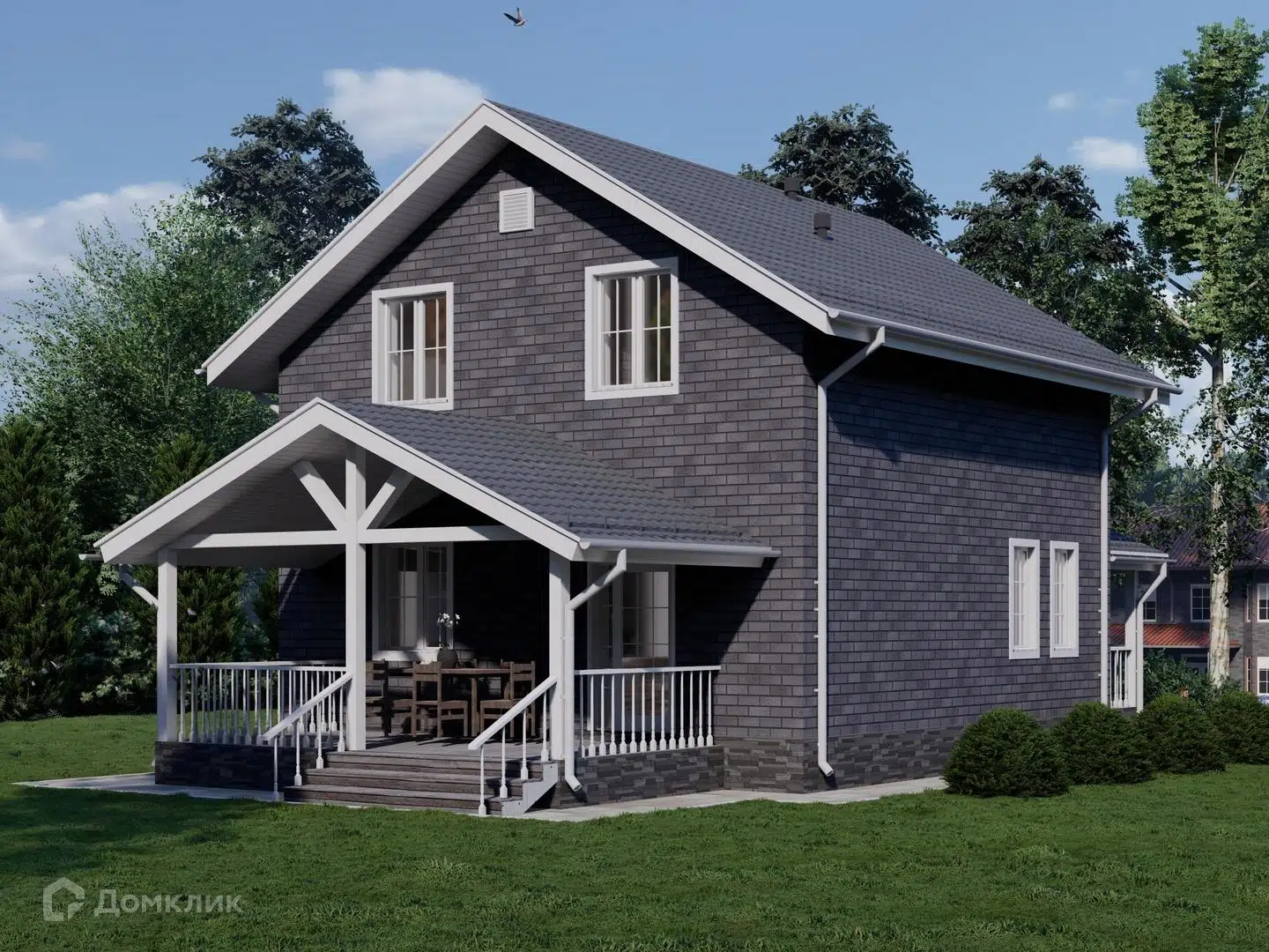 Проект дома «КД-31/2» компании СК «Честный Дом» из материала Каркасный дом площадью 130м² под ключ за 7680000₽ в Донецке | 2 этажа, 4 спальни, 2 санузла – Домклик