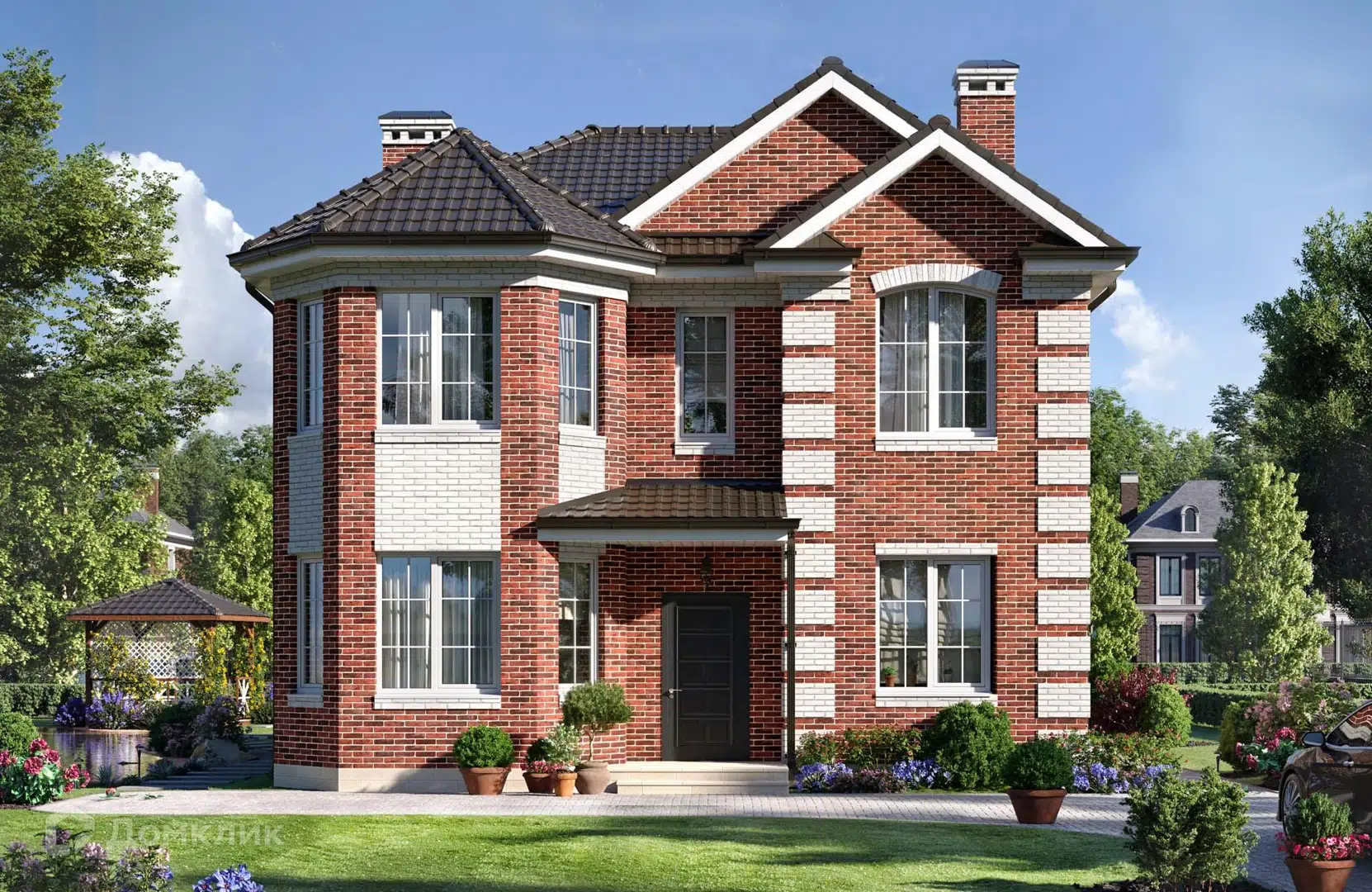 Проект дома «Проект №306-2» компании Новация из материала Керамические блоки площадью 154м² под ключ за 8470000₽ в Донецке | 2 этажа, 5 спален, 2 санузла – Домклик