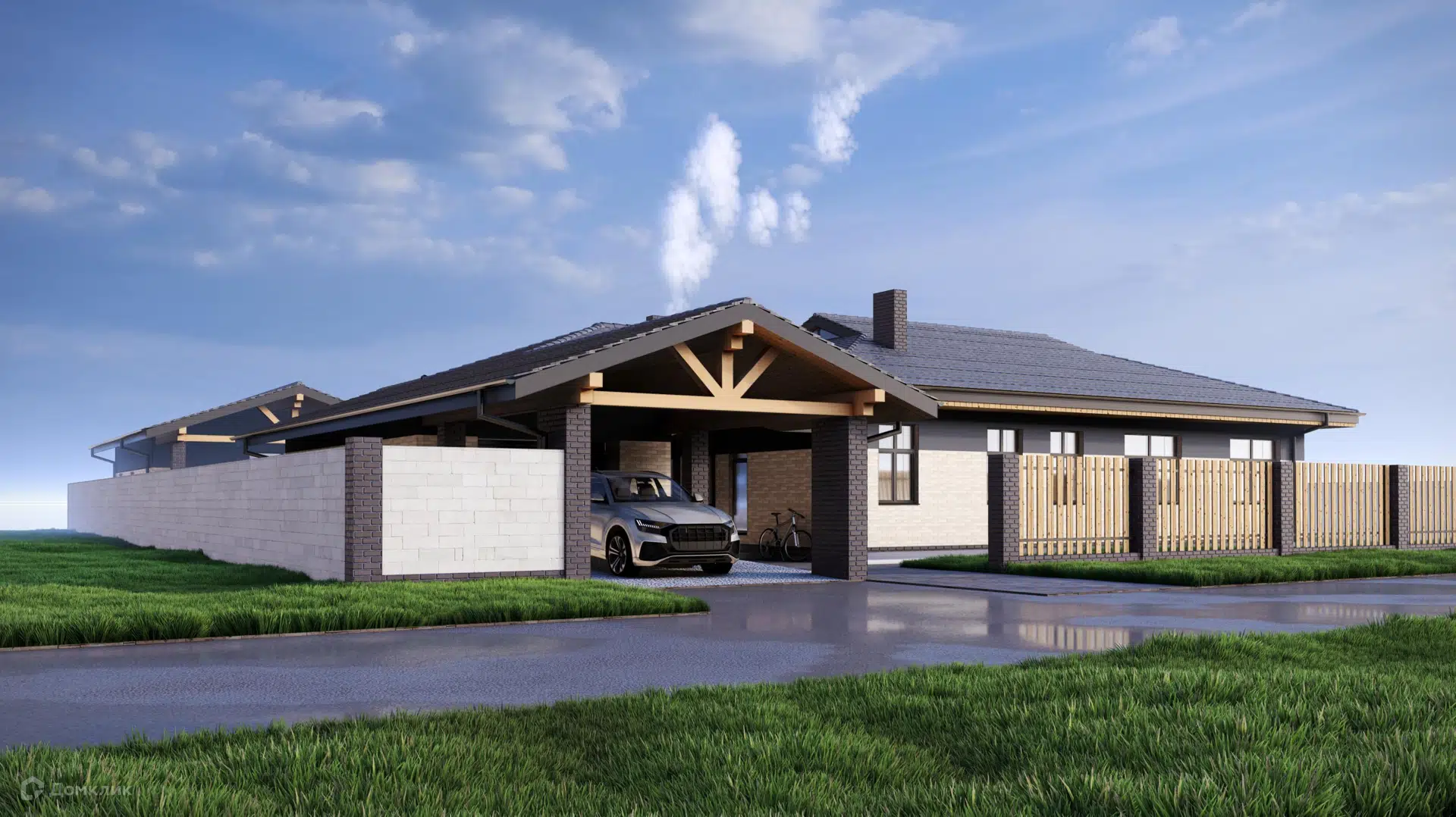 Проект дома «Чистые Пруды 3» компании ООО «ПАРТНЕР ПЛЮС» из материала Керамические блоки площадью 184м² под ключ за 8000000₽ в Донецке | 1 этаж, 3 спальни, 3 санузла – Домклик