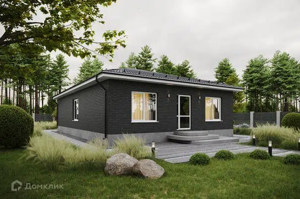 Проект дома «Одноэтажный дом ОТ114» компании СК Новый Дом из материала Газосиликатные блоки площадью 92м² под ключ за 7000000₽ в Луганске | 1 этаж, 3 спальни, 2 санузла – Домклик