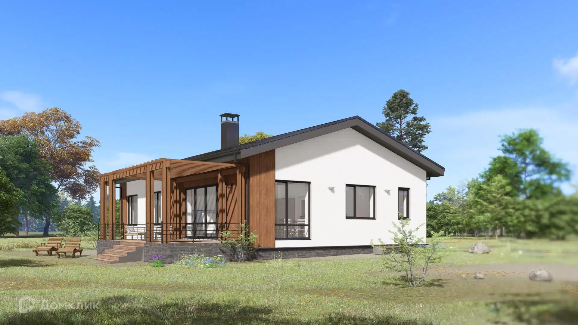 Проект дома «Вельден» компании ИНТЕЛ ГРУПП из материала Газобетонные блоки площадью 145.5м² под ключ за 7890000₽ в Донецке | 1 этаж, 3 спальни, 2 санузла – Домклик