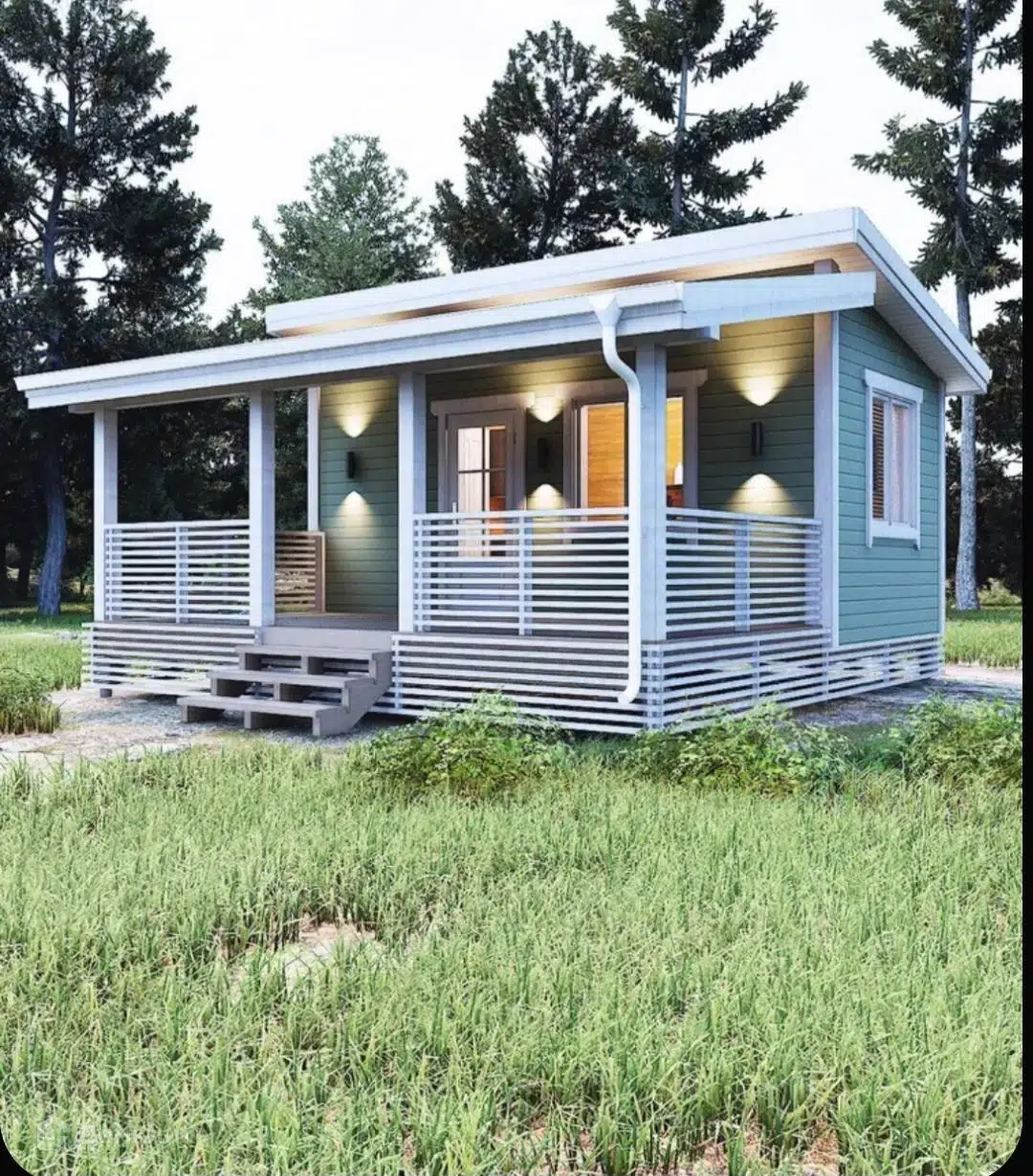 Проект дома «Каркасный дом (КД104)» компании ИП Вахрамеева ТА из материала Каркасный дом площадью 36м² под ключ за 1430000₽ в Донецке | 1 этаж, 1 спальня, 1 санузел – Домклик