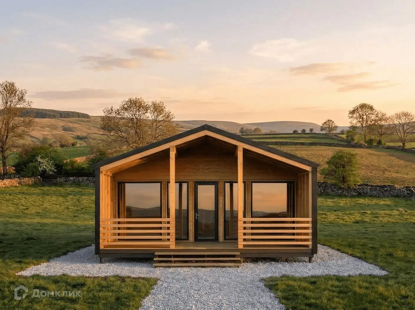 Проект дома «АЛИСА» компании Ассоциация СИП из материала SIP-панели площадью 82.5м² под ключ за 3712000₽ в Донецке | 1 этаж, 2 спальни, 1 санузел – Домклик