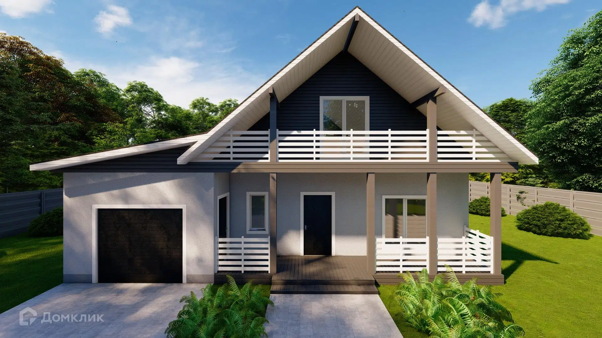 Проект дома «ДОМ ПБ+Гараж» компании ТСК «СОЮЗ» из материала Полистиролбетон площадью 206.84м² под ключ за 6800000₽ в Донецке | 2 этажа, 3 спальни, 1 санузел – Домклик