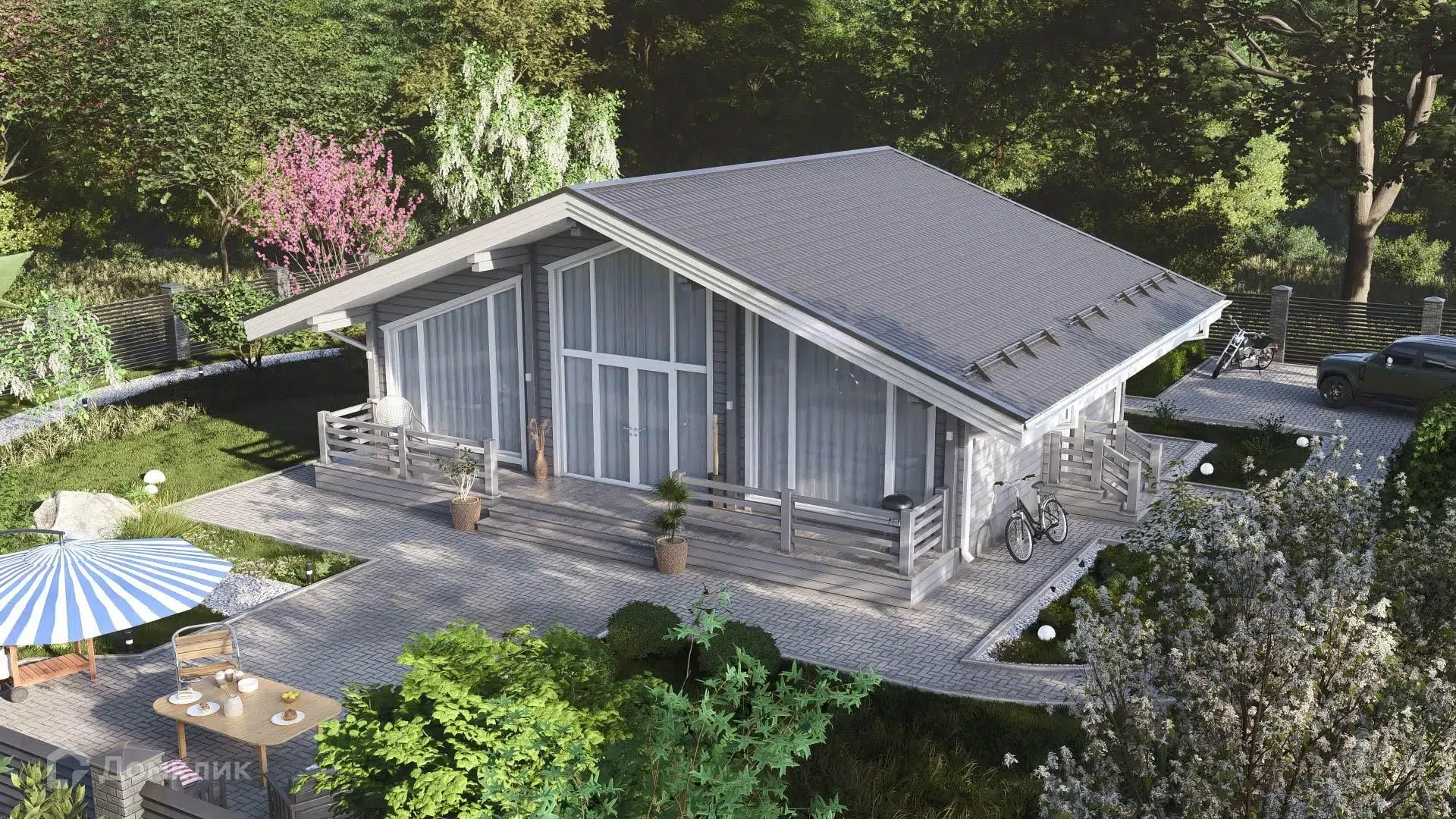 Проект дома «СВОЙ 126» компании СВОЙ из материала Каркасный дом площадью 90м² под ключ за 5858292₽ в Луганске | 1 этаж, 2 спальни, 2 санузла – Домклик