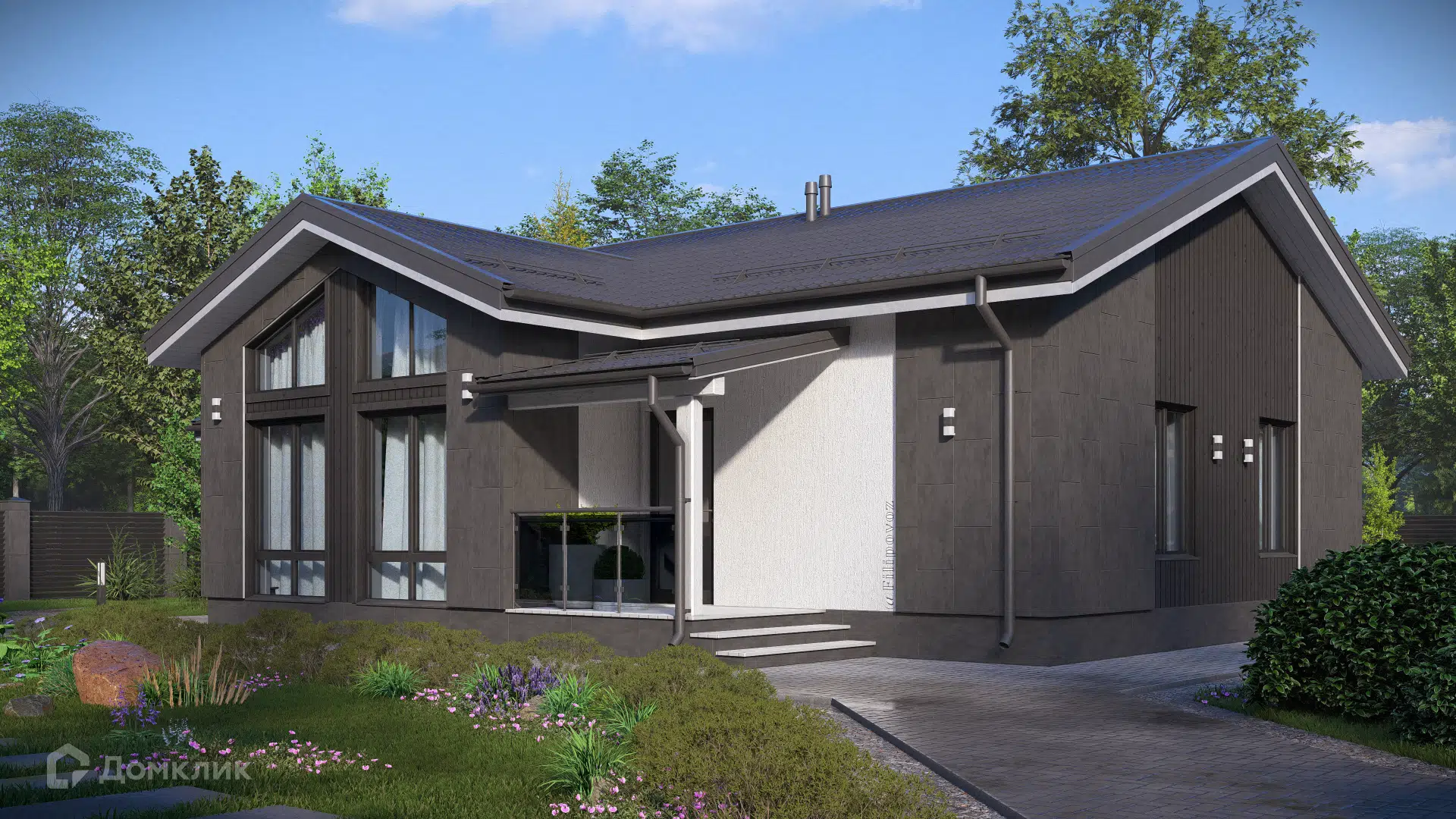 Проект дома «СВОЙ 176» компании СВОЙ из материала Газобетонные блоки площадью 95м² под ключ за 6629826₽ в Луганске | 1 этаж, 3 спальни, 1 санузел – Домклик
