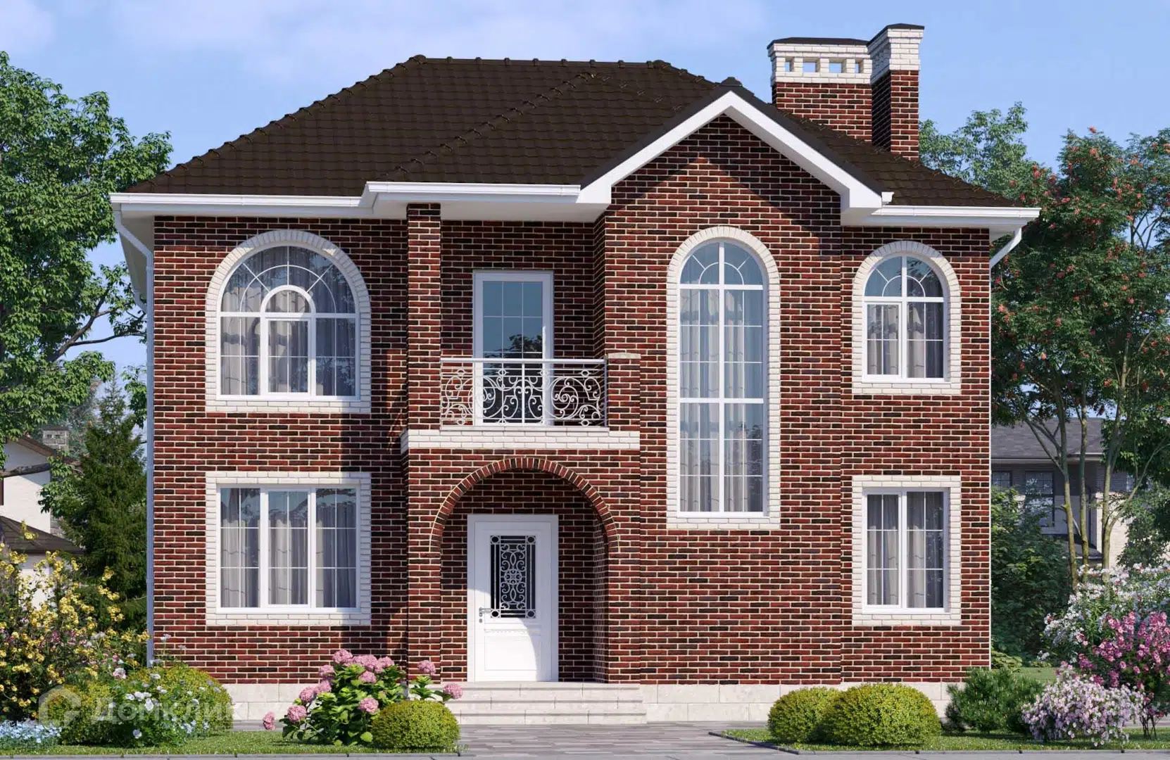 Проект дома «Проект №240» компании Новация из материала Керамические блоки площадью 162м² под ключ за 8910000₽ в Донецке | 2 этажа, 4 спальни, 2 санузла – Домклик