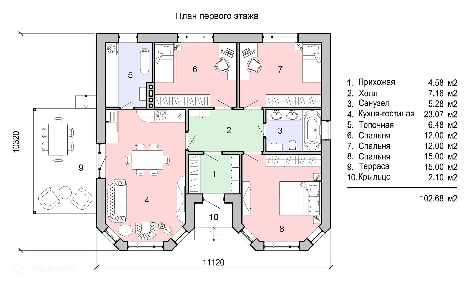Планировка 1 этаж этажа