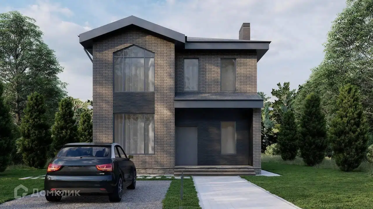 Проект дома «Двухэтажный дом с мансардой "Алтын"» компании ООО «ЕРОСН» из материала Кирпич площадью 142м² под ключ за 7975000₽ в Донецке | 2 этажа, 4 спальни, 3 санузла – Домклик