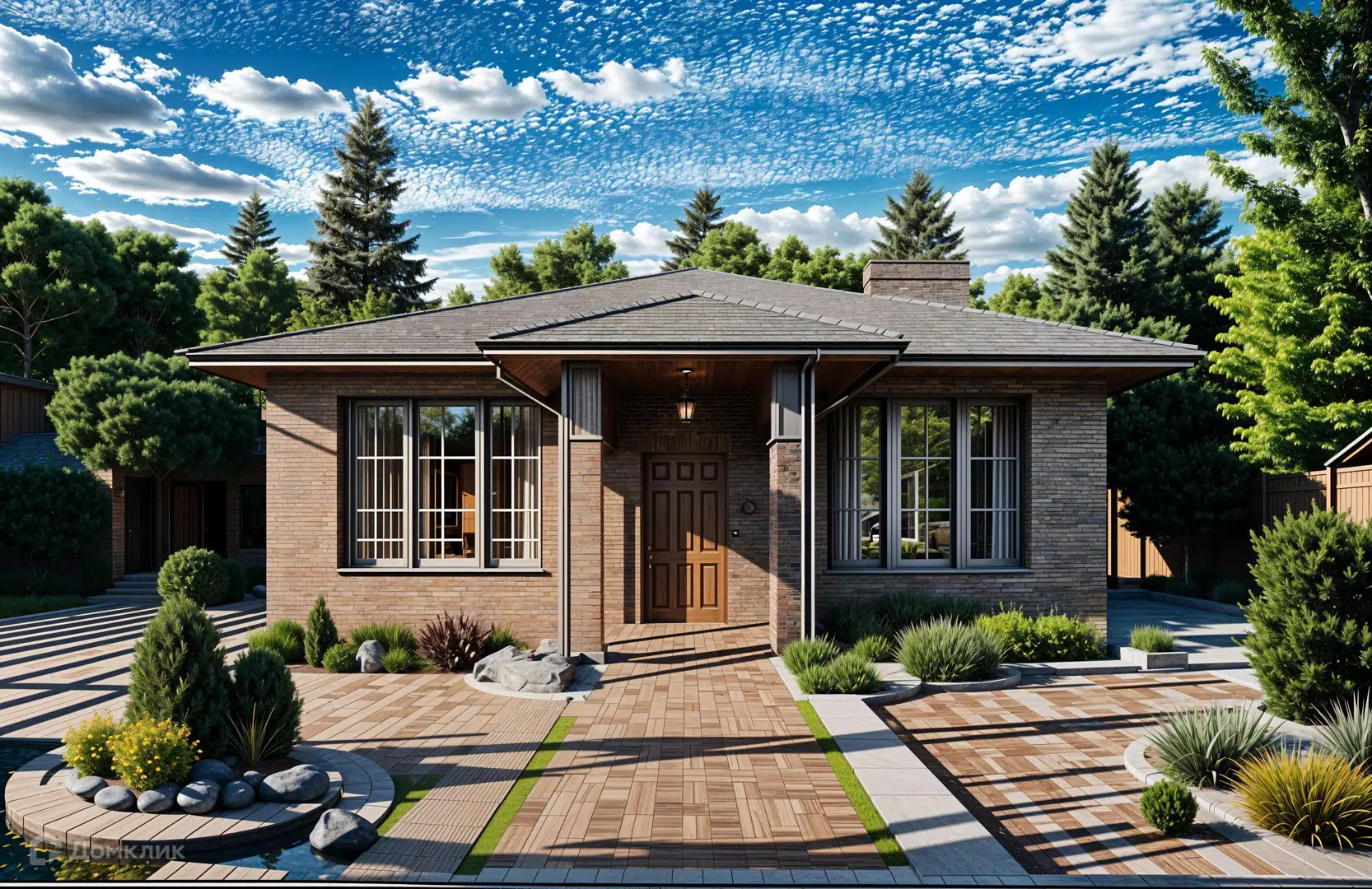 Проект дома «ТП - 5» компании «НОРМАН» из материала Газобетонные блоки площадью 115м² под ключ за 7450000₽ в Донецке | 1 этаж, 3 спальни, 2 санузла – Домклик