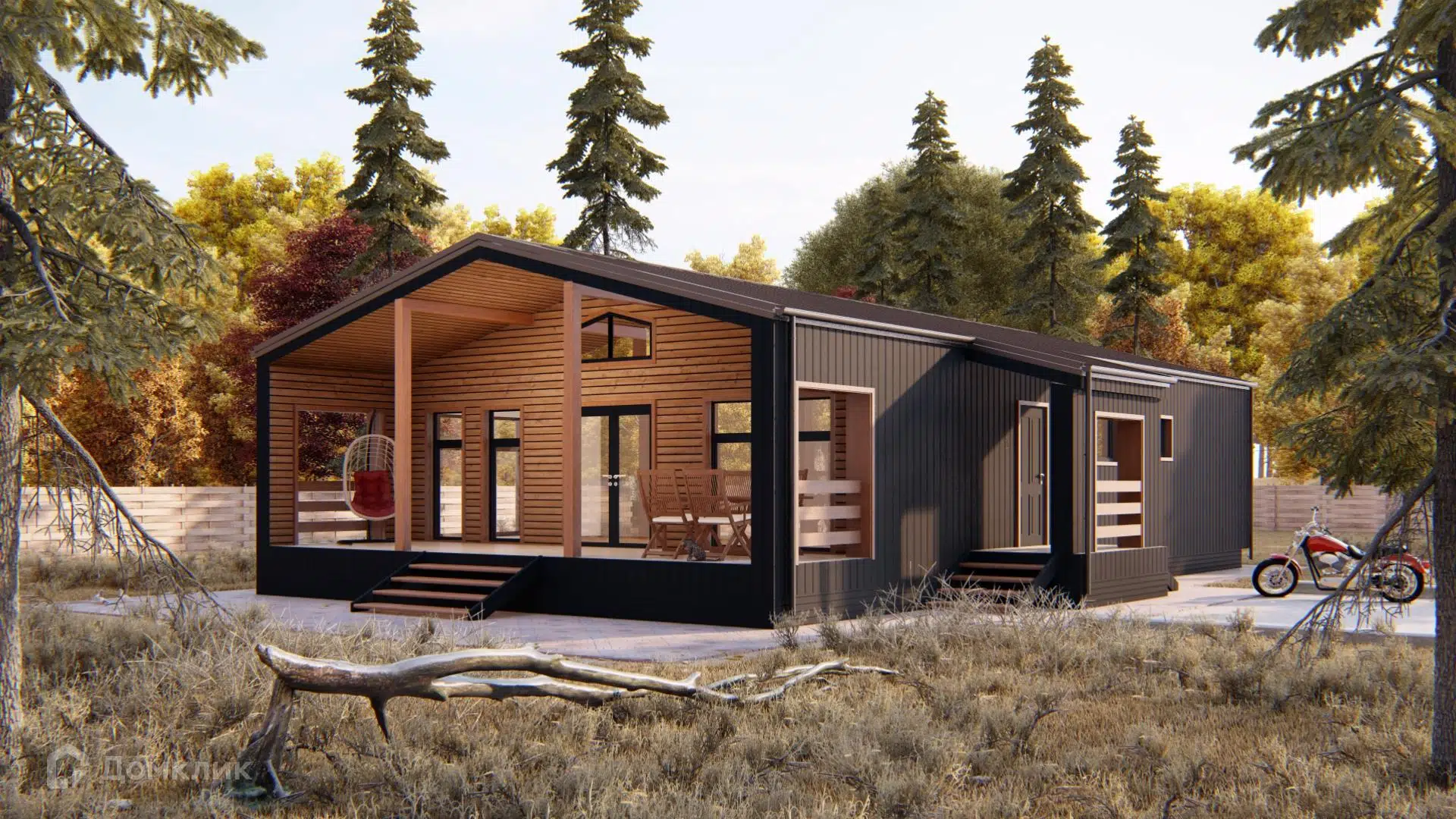 Проект дома «Мидделбург» компании ООО «СТРОЙ-КОМФОРТ» из материала Каркасный дом площадью 129.3м² под ключ за 5354000₽ в Луганске | 1 этаж, 3 спальни, 2 санузла – Домклик