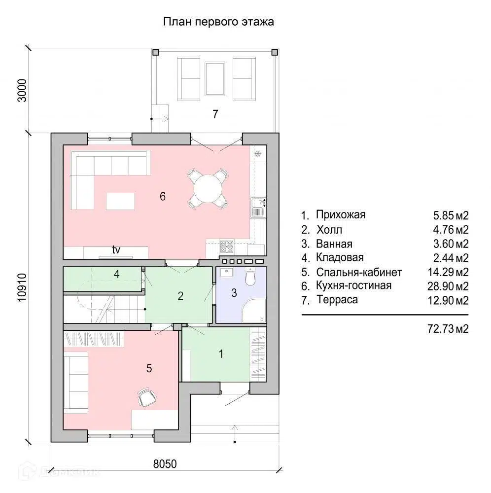 Планировка 1 этаж этажа