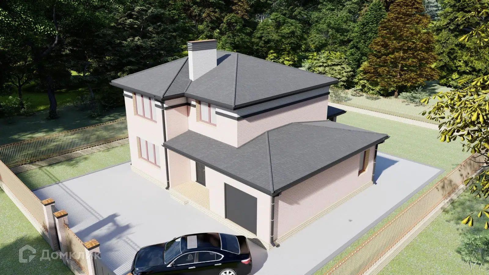 Проект дома «173 кв.м внутри (Аксай)» компании ИП Калмыков Николай Викторович из материала Газобетонные блоки площадью 173м² под ключ за 7700000₽ в Донецке | 2 этажа, 3 спальни, 2 санузла – Домклик