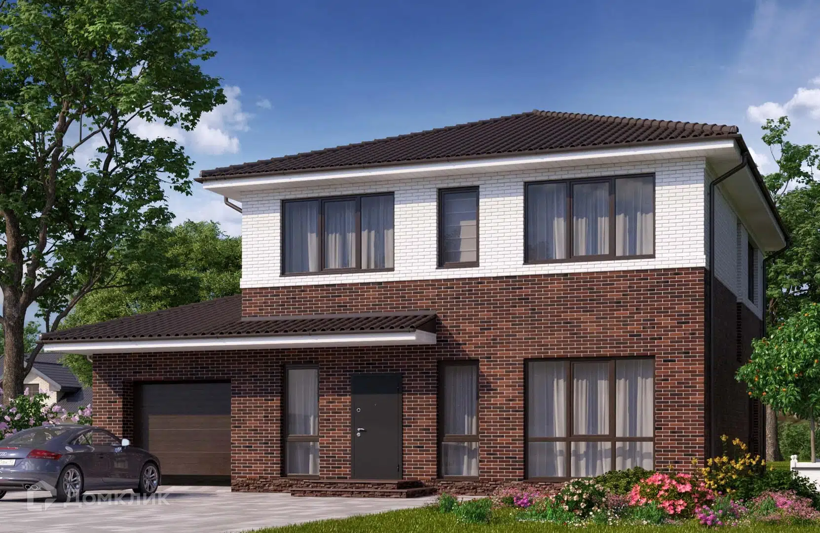 Проект дома «Проект №123» компании СК НОВАЦИЯ Санкт-Петербург и ЛО из материала Керамические блоки площадью 186м² под ключ за 11500000₽ в Донецке | 2 этажа, 4 спальни, 2 санузла – Домклик