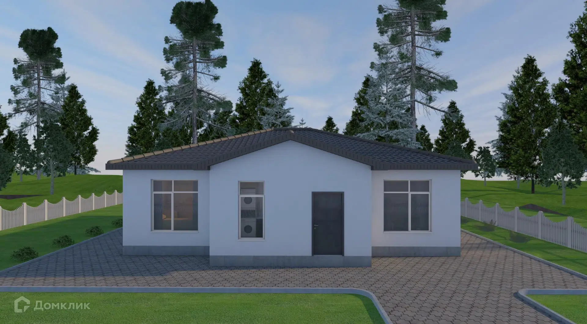 Проект дома «Светлый 125» компании ООО «НОВОПАШИН» из материала Газобетонные блоки площадью 125.7м² под ключ за 9620000₽ в Донецке | 1 этаж, 4 спальни, 2 санузла – Домклик