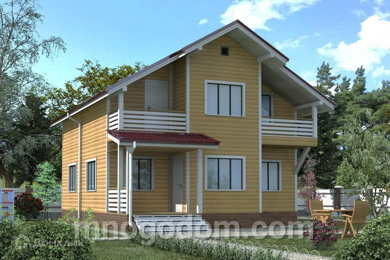 Проект дома «Дом Оникс» компании ООО МногоДом из материала Каркасный дом площадью 152м² под ключ за 5624000₽ в Донецке | 2 этажа, 4 спальни, 2 санузла – Домклик