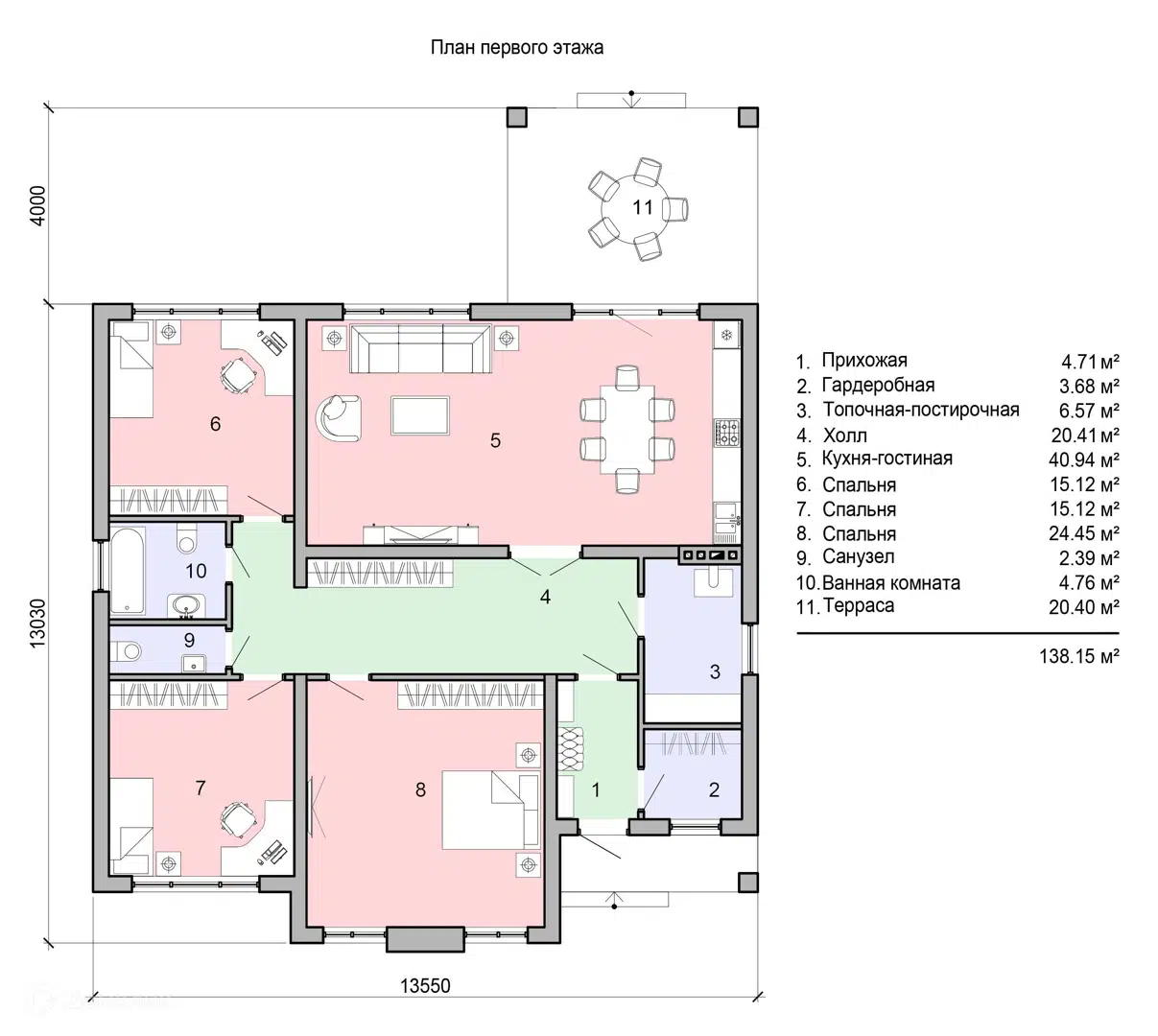 Планировка 1 этаж этажа