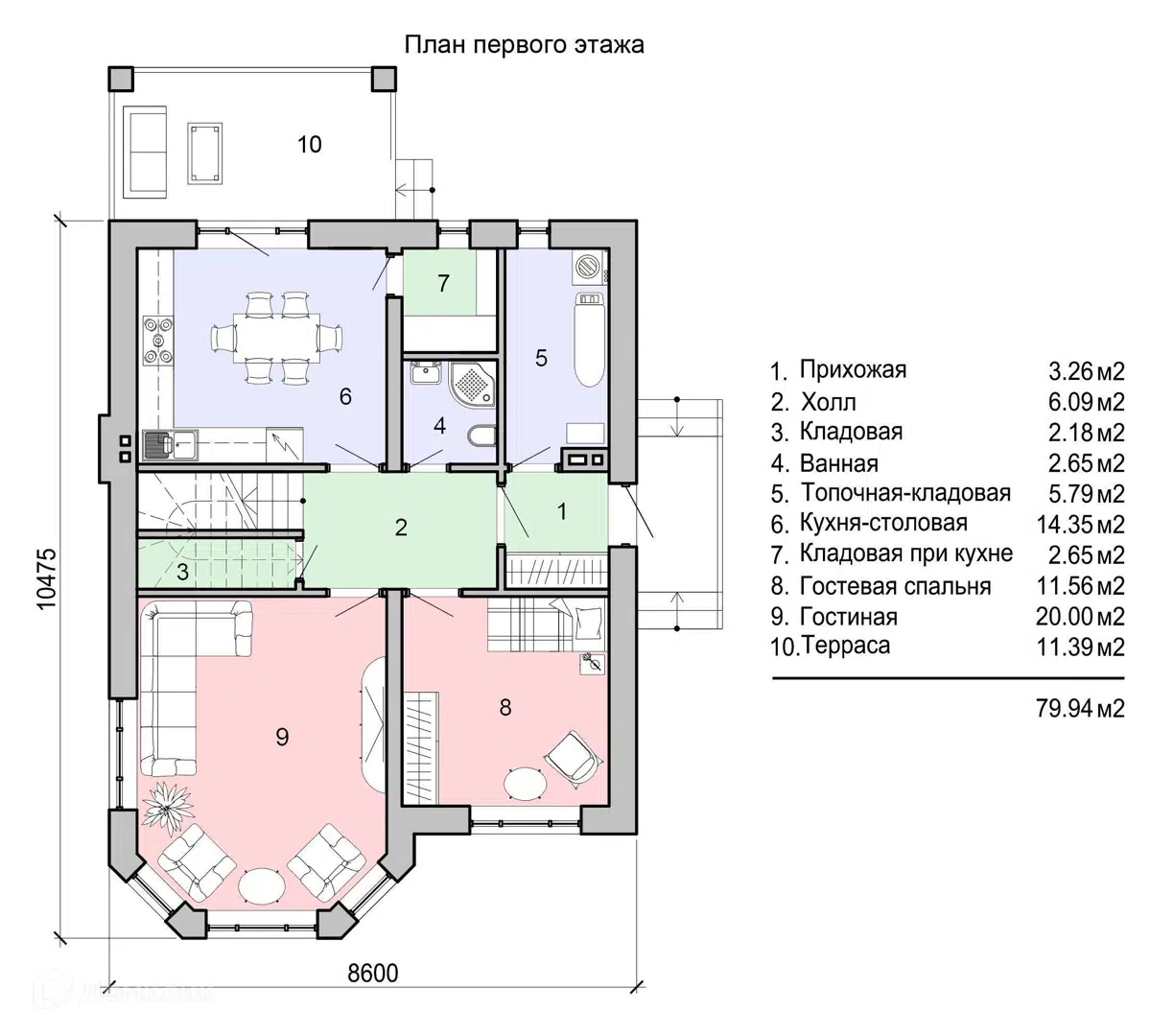 Планировка 1 этаж этажа