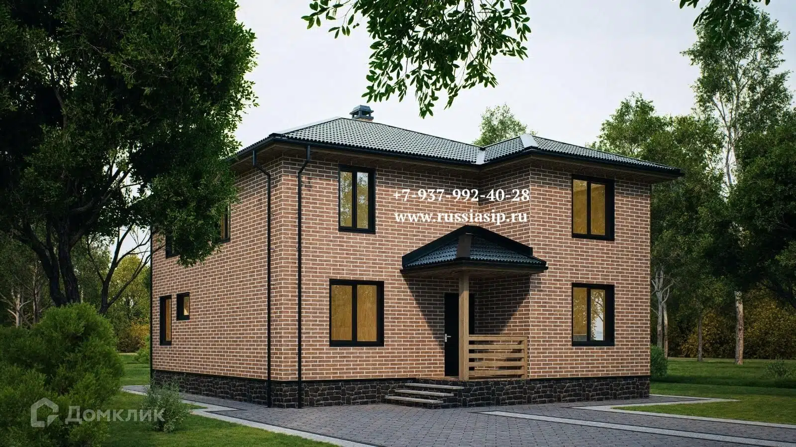 Проект дома «ВОЛГОГРАД» компании Ассоциация СИП из материала SIP-панели площадью 184м² под ключ за 5520000₽ в Донецке | 2 этажа, 3 спальни, 2 санузла – Домклик