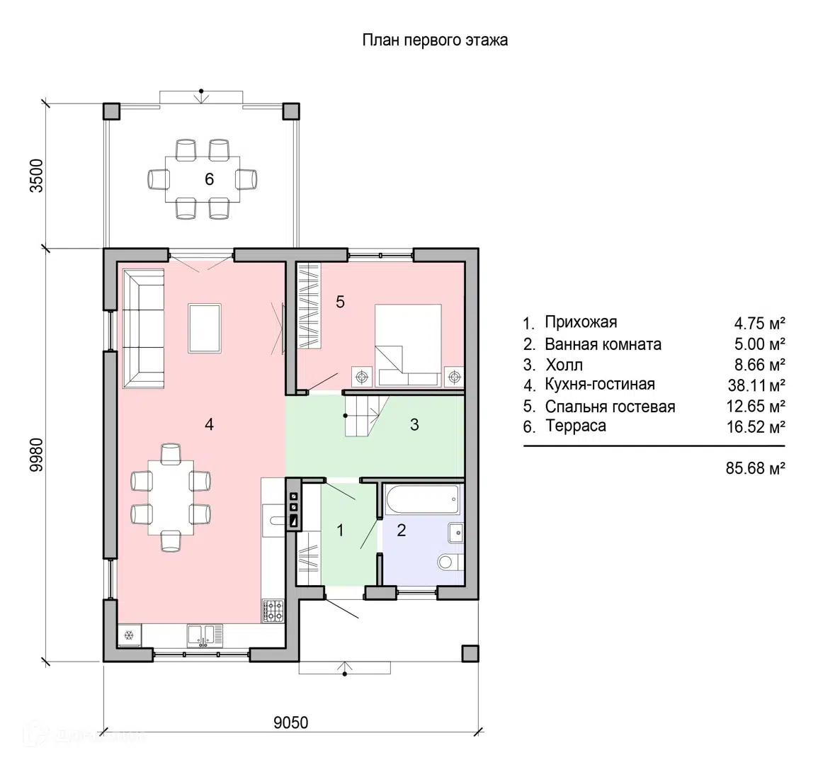 Планировка 1 этаж этажа