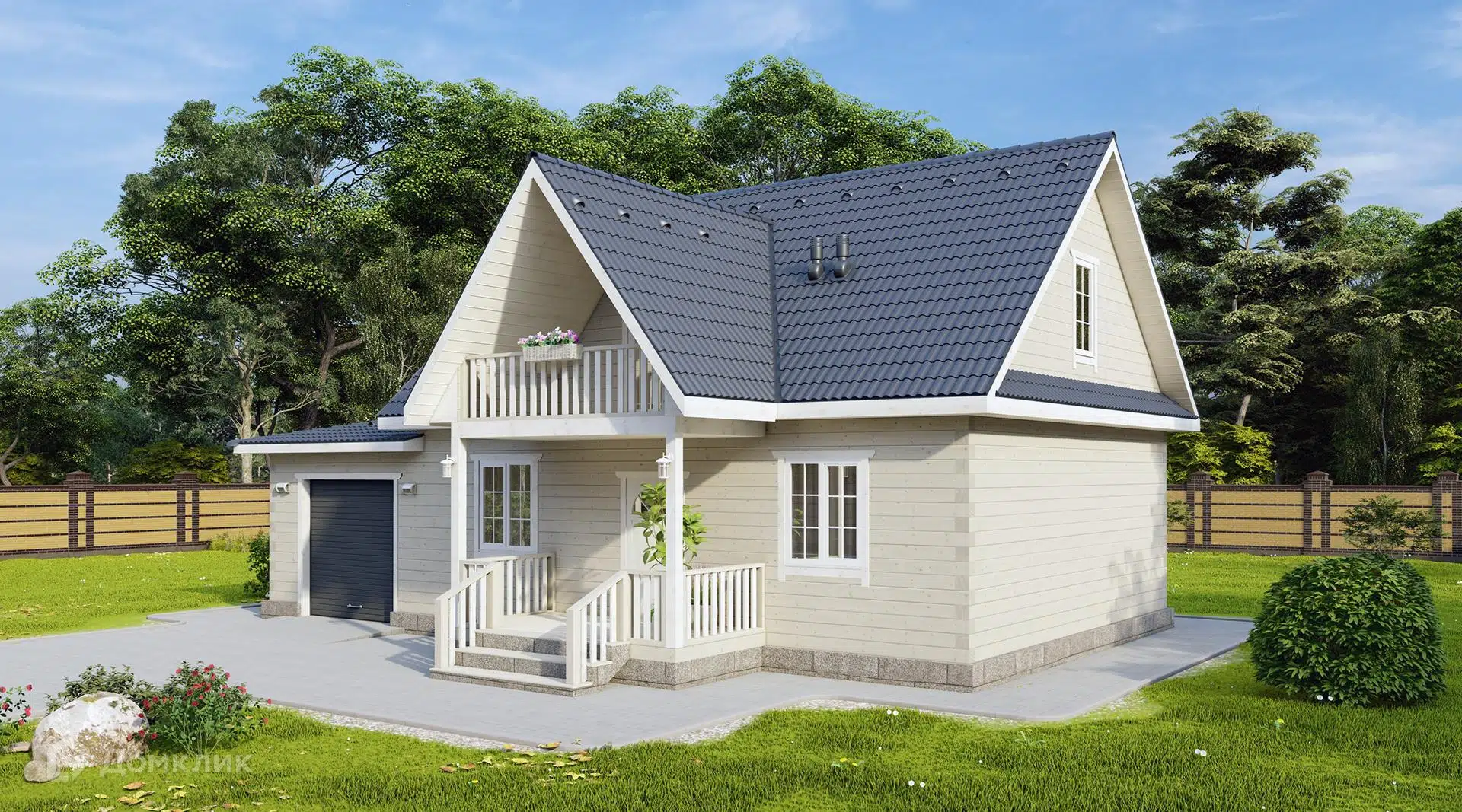 Проект дома «БР-80-32» компании СПК «ЭталонСтрой» из материала Брус естественной влажности площадью 162м² под ключ за 5100000₽ в Луганске | 2 этажа, 3 спальни, 2 санузла – Домклик