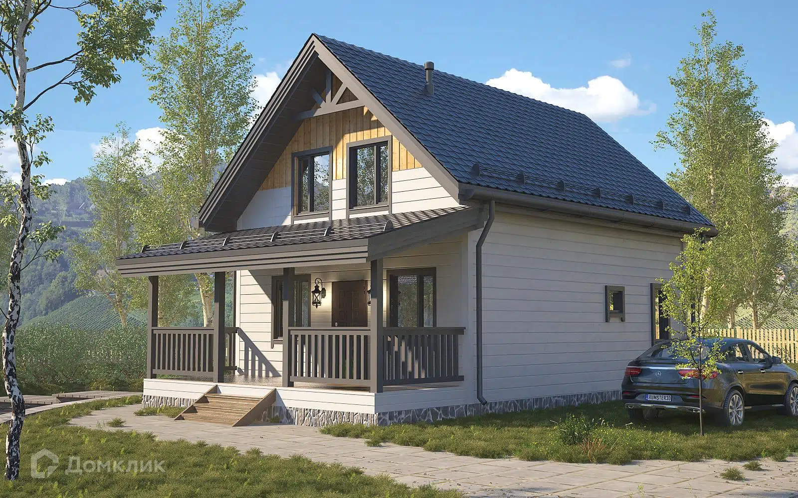 Проект дома «ДК-192» компании Теплодина из материала Каркасный дом площадью 126м² под ключ за 5136000₽ в Донецке | 2 этажа, 4 спальни, 2 санузла – Домклик