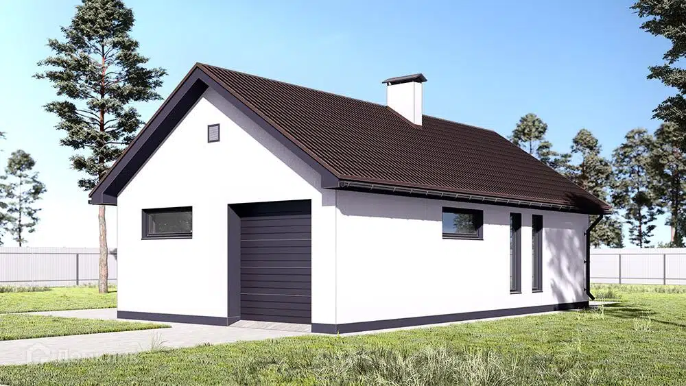Проект дома «NHD-170» компании NEW HOUSE DEVELOPMENT из материала Газобетонные блоки площадью 72.96м² под ключ за 5483533₽ в Донецке | 1 этаж, 1 спальня, 1 санузел – Домклик