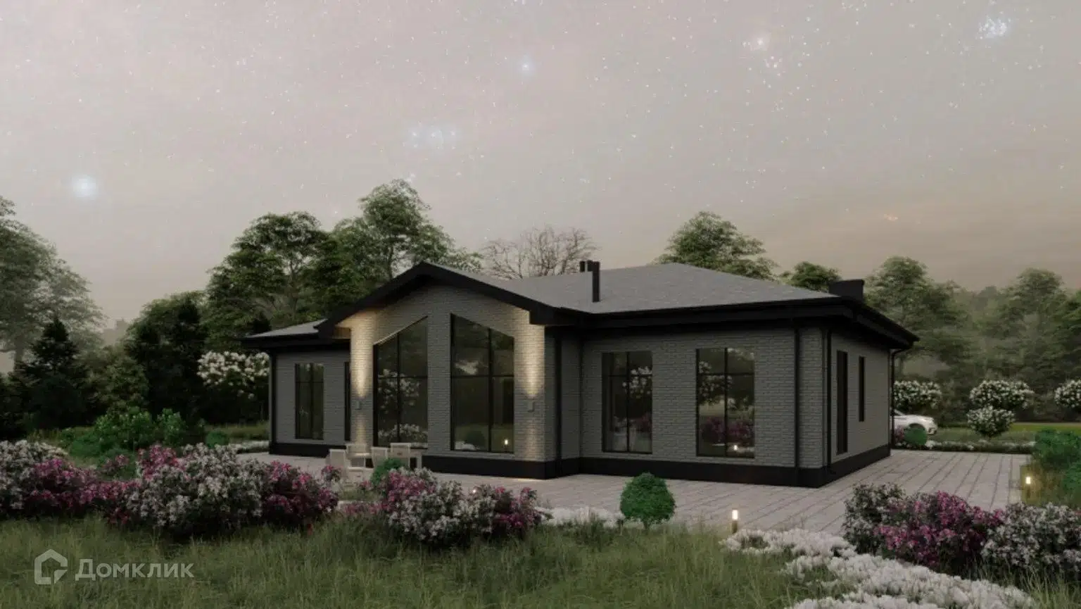 Проект дома «Одноэтажный Дом ND 174» компании Nest Development из материала Керамические блоки площадью 174.2м² под ключ за 12000000₽ в Донецке | 1 этаж, 3 спальни, 2 санузла – Домклик