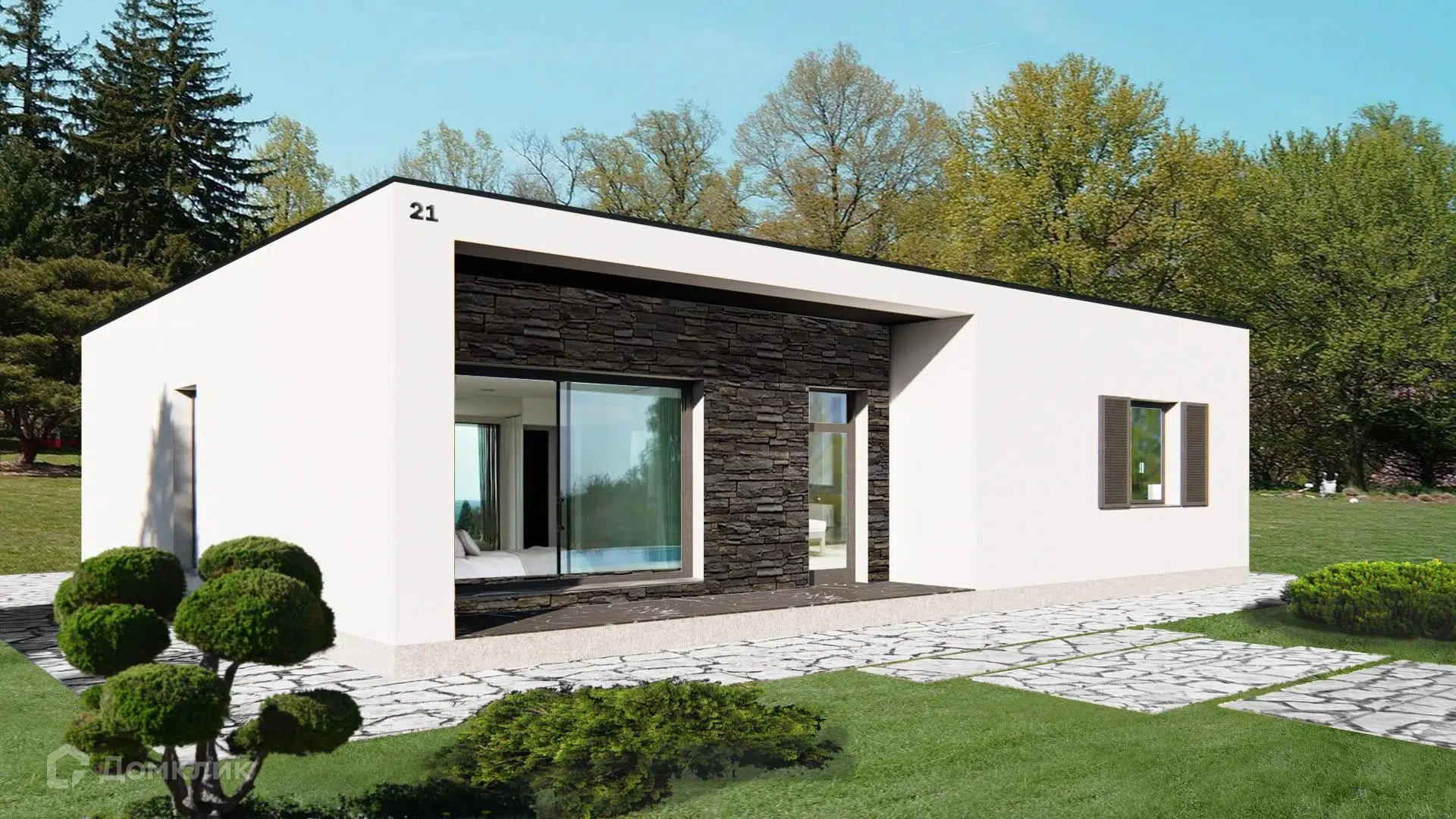 Проект дома «Трено 142» компании ООО «Комфорт-Проект» из материала Газосиликатные блоки площадью 117.5м² под ключ за 9229000₽ в Донецке | 1 этаж, 3 спальни, 1 санузел – Домклик