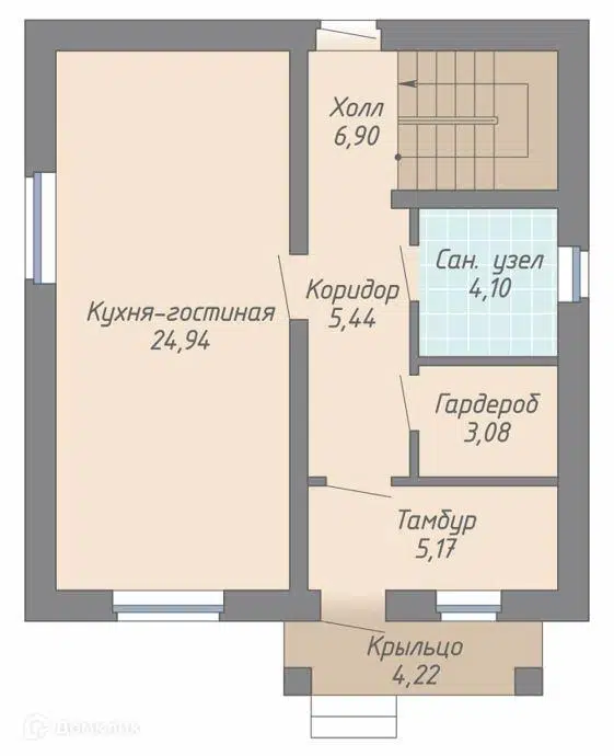 Планировка 1 этажа