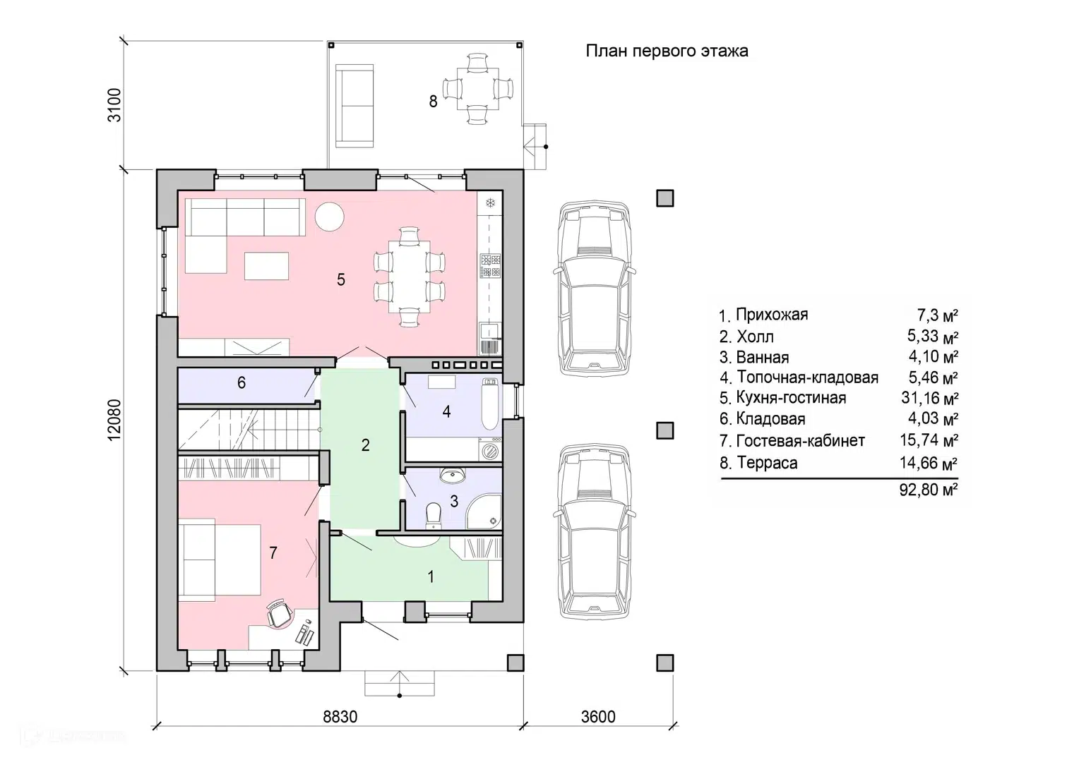 Планировка 1 этаж этажа