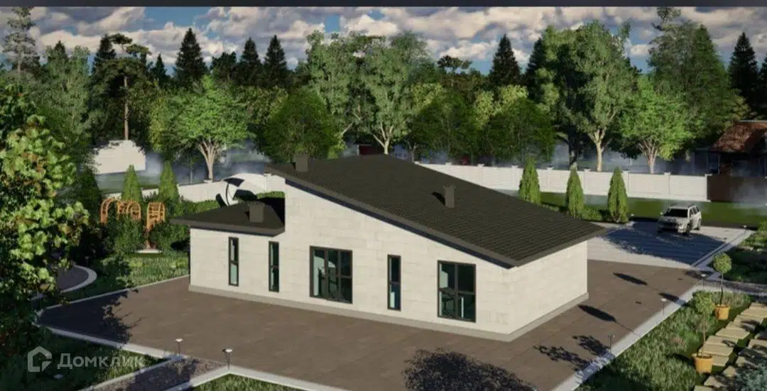 Проект дома «Резиденция» компании Строим45 из материала Газобетонные блоки площадью 88м² под ключ за 5720000₽ в Донецке | 1 этаж, 3 спальни, 2 санузла – Домклик